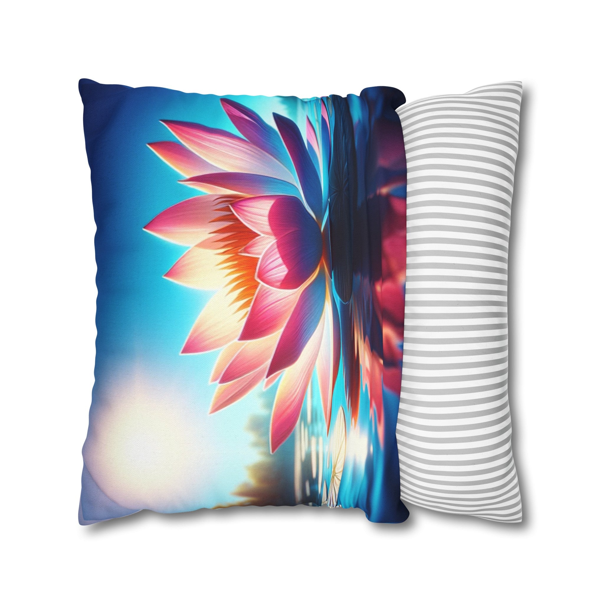 Lotus flower 2 - Polyester Square Pillowcase