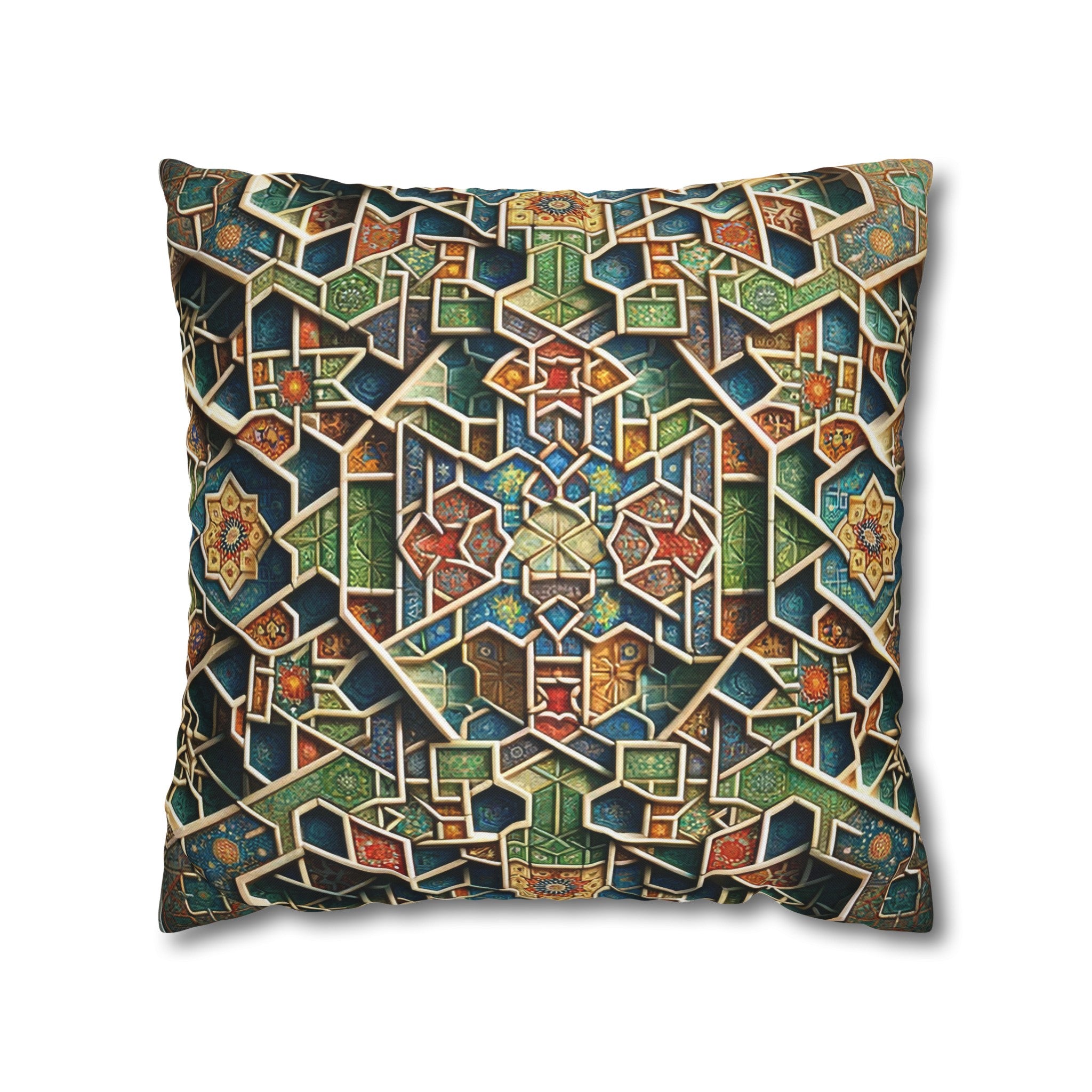 Persian Art 2 - Polyester Square Pillowcase