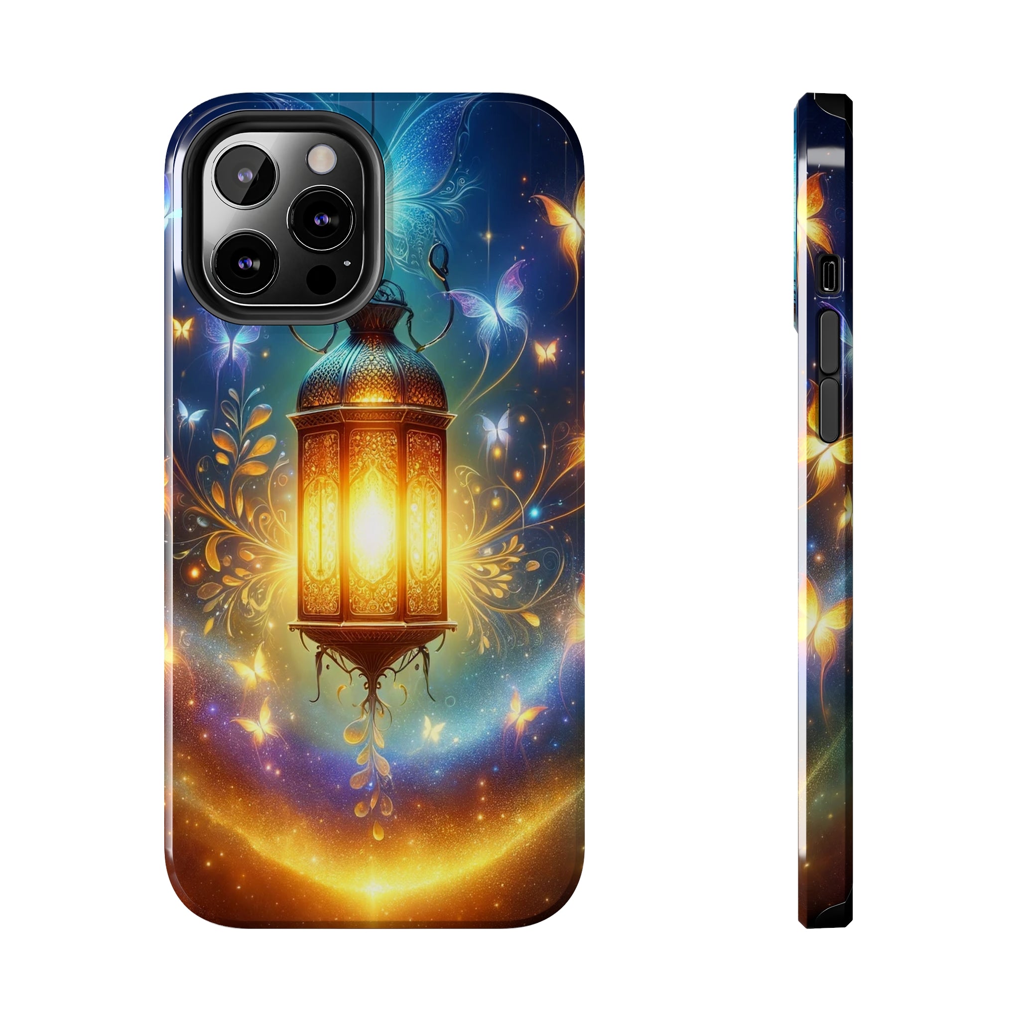 Butterflies around a lamp - Tough Phone Case