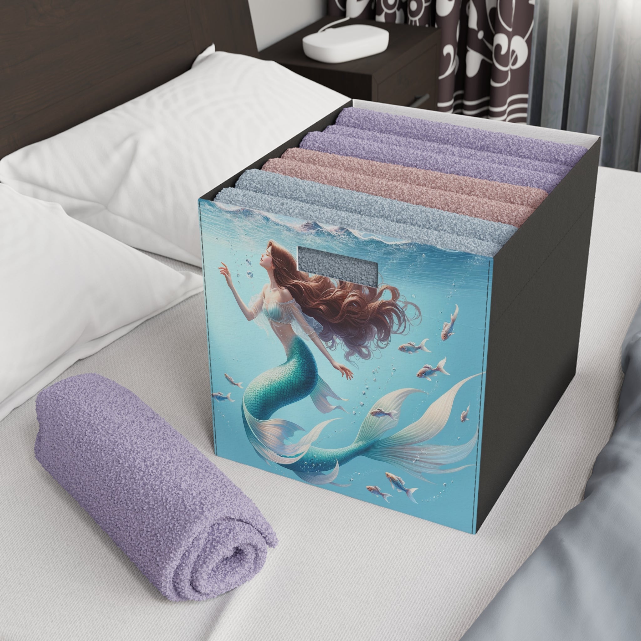 Mermaid with brown hair 2 - Storage Box