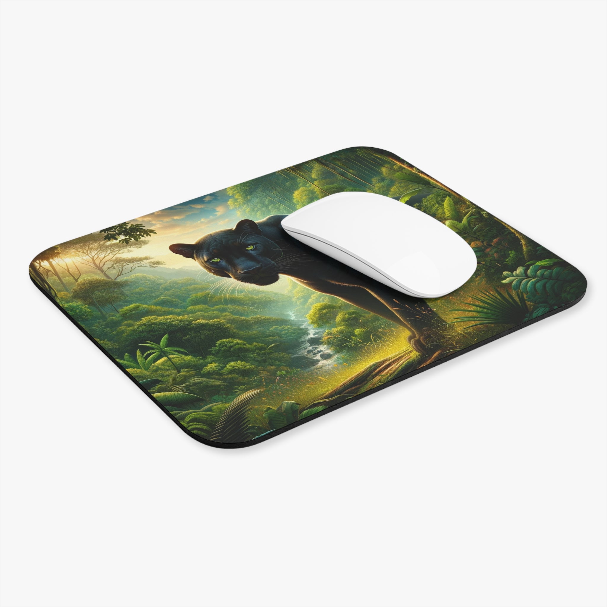 A curious panther - Mouse Pad (Rectangle)