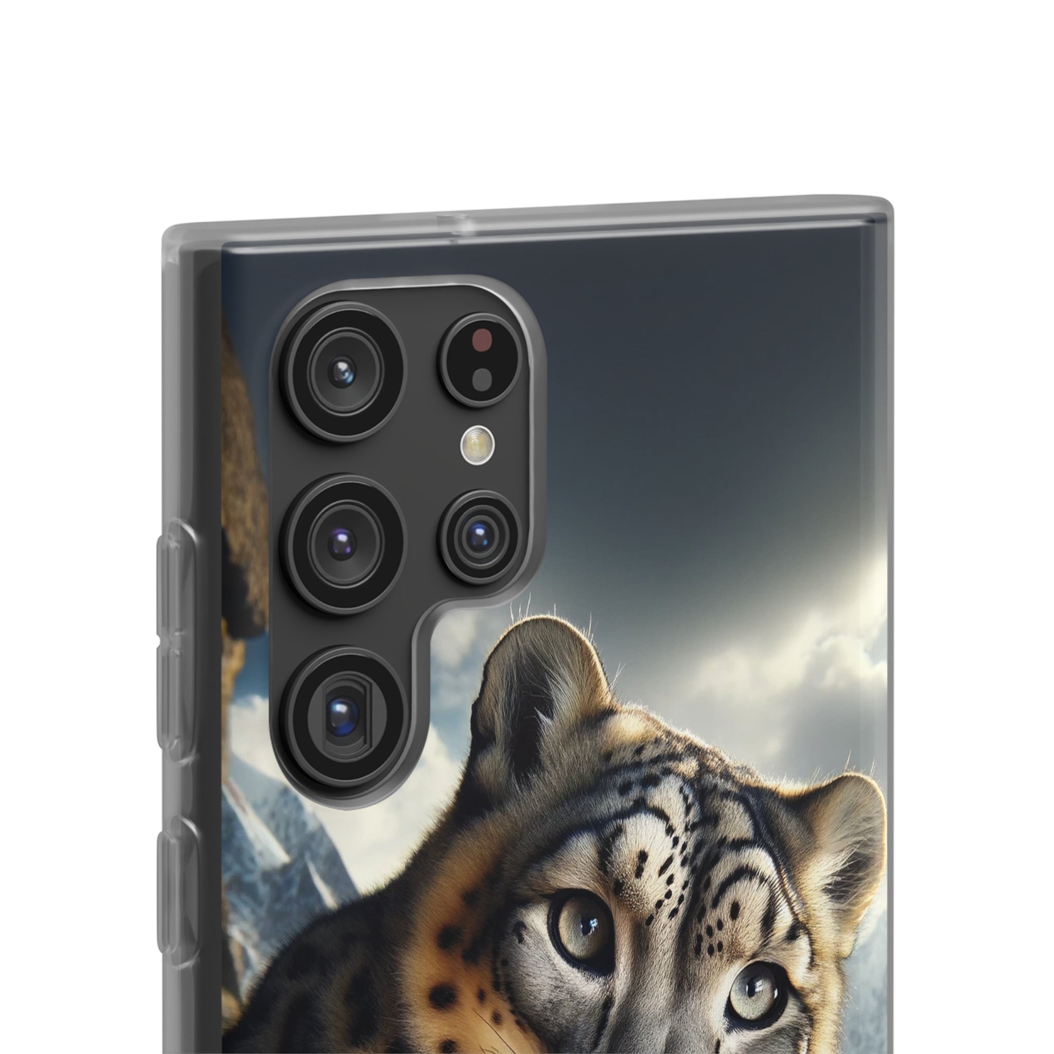 Curious Snow leopard - Flexi Case (Samsung only)