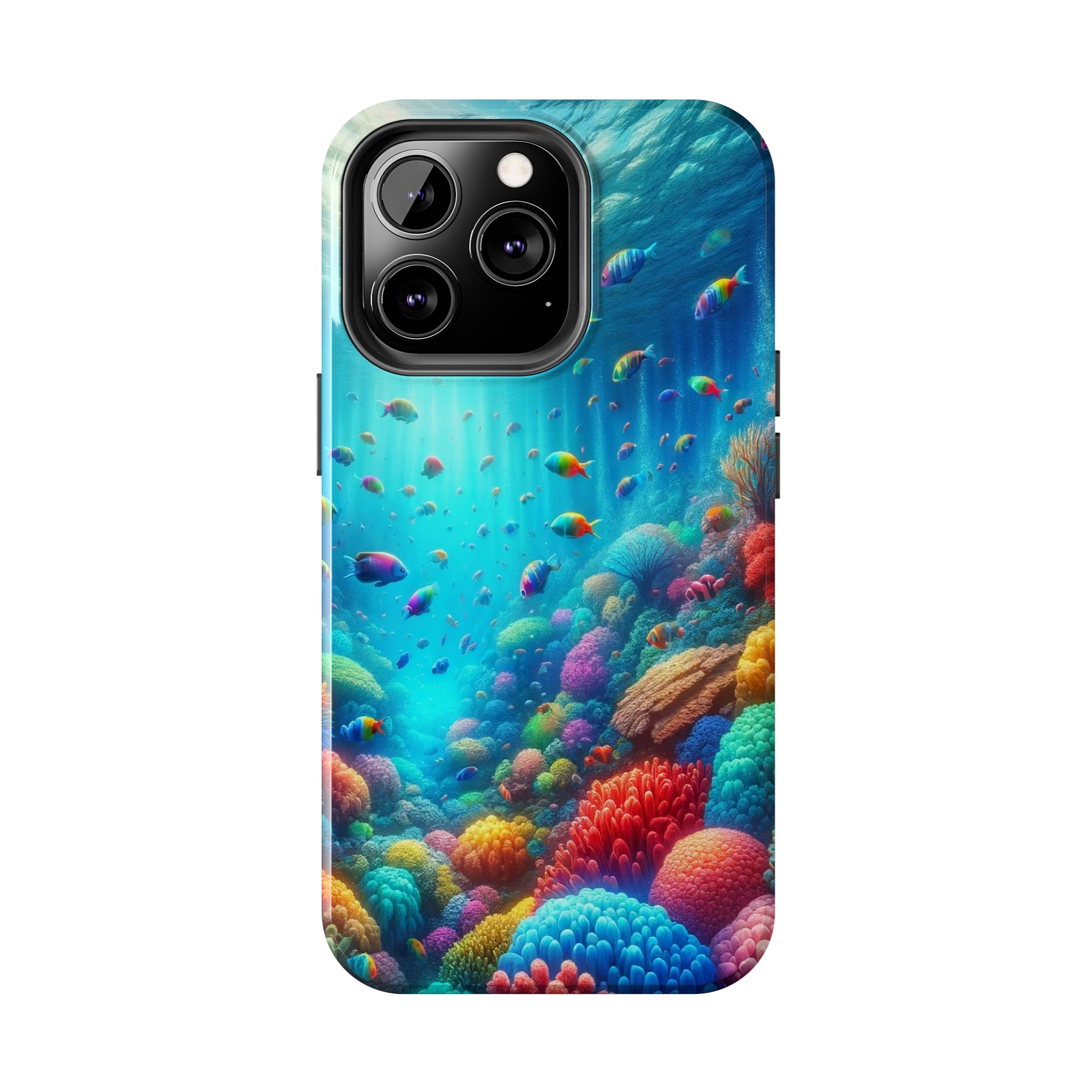 Coloured fish and coral reef - Tough Phone Case