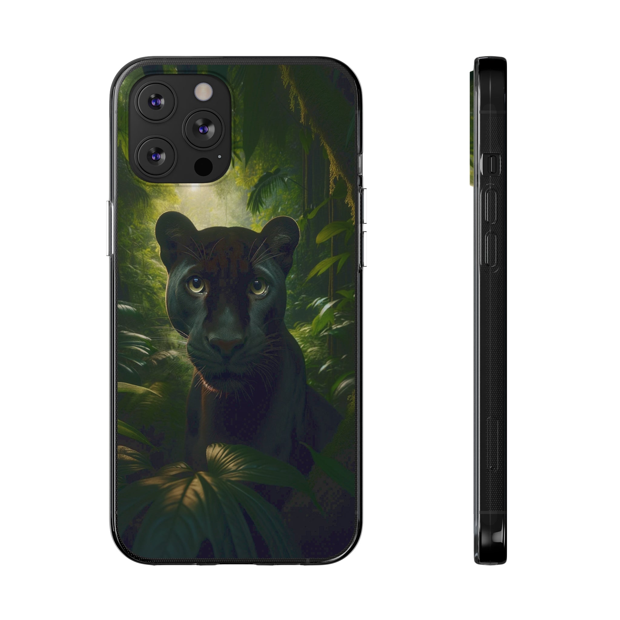 Curious Panther - Soft Phone Case