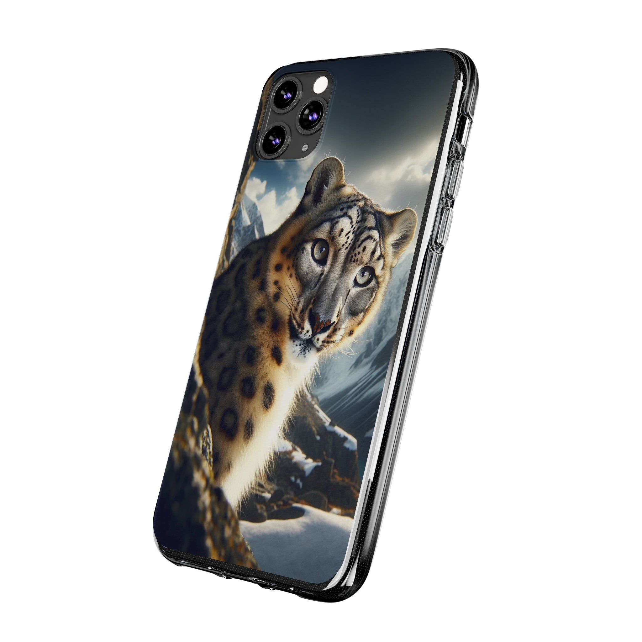 Snow Leopard - Soft Phone Case