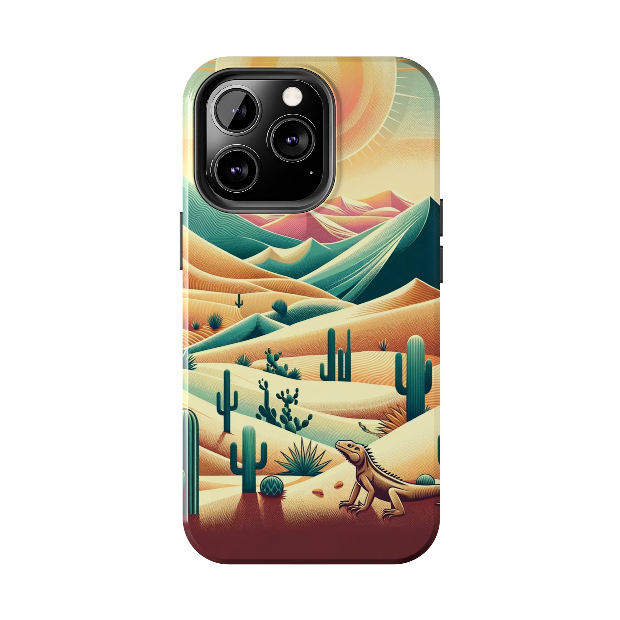 Iguana in the desert - Tough Phone Case