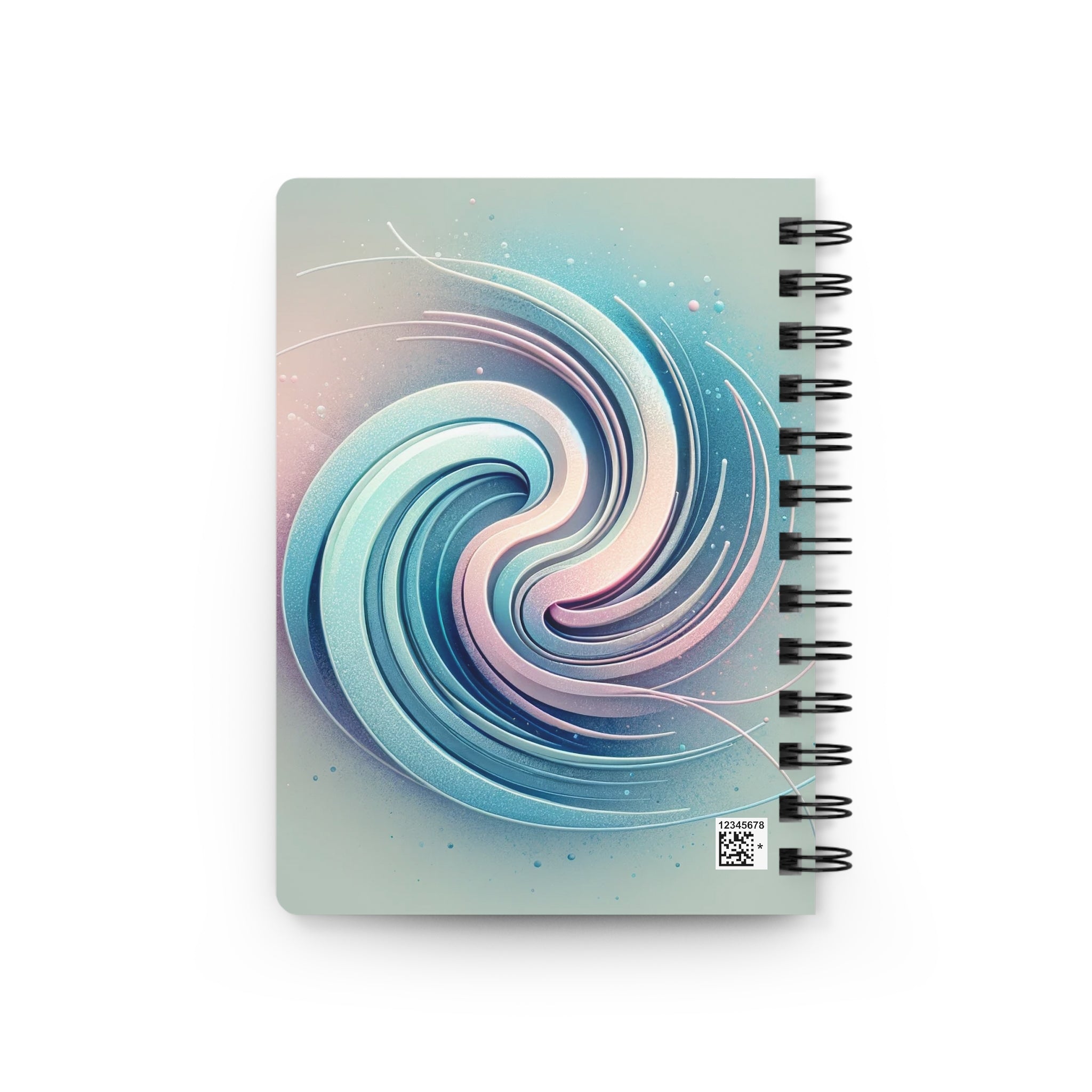 A blue spiral/circle - Spiral Notebook