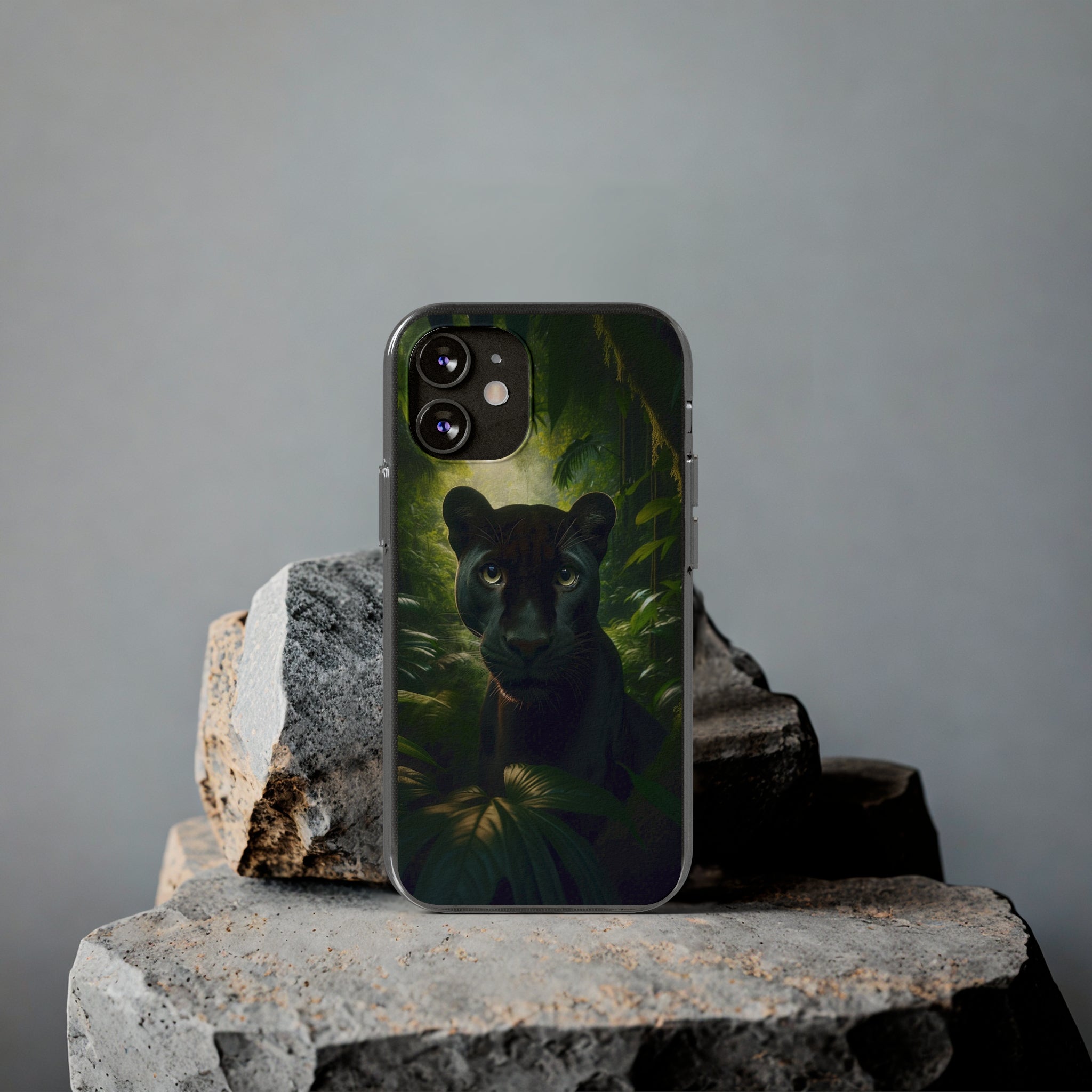 Curious Panther - Soft Phone Case