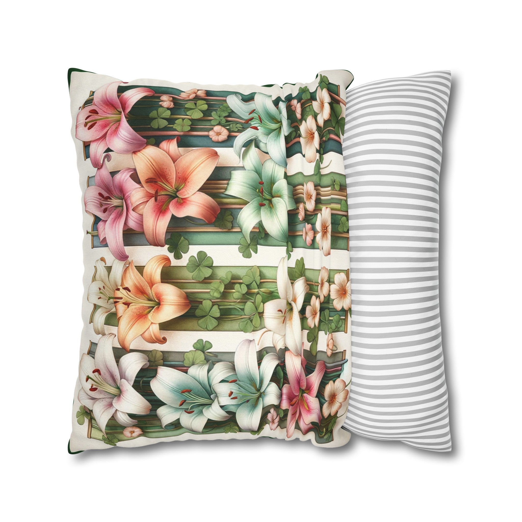 Lilies 1 - Polyester Square Pillowcase