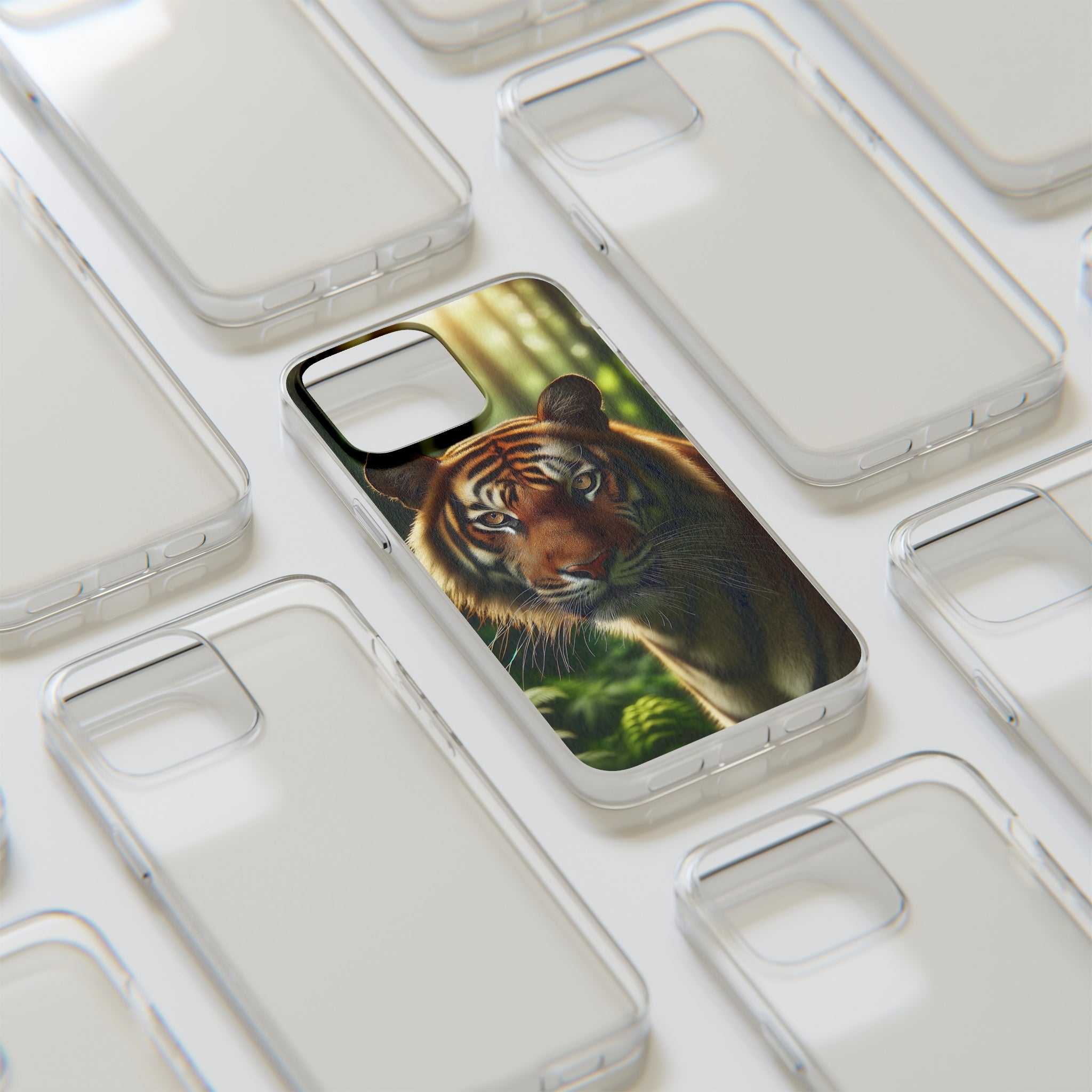 Curious Tiger - Soft Phone Case