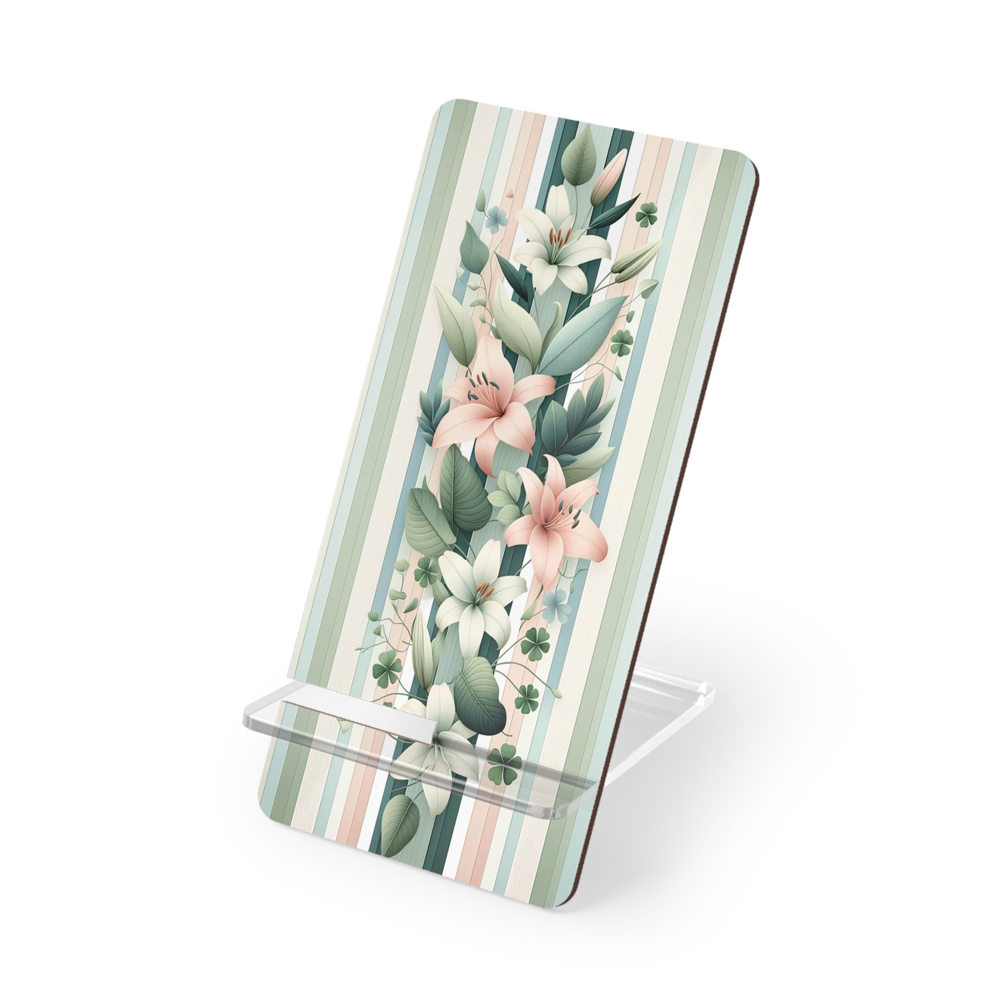 Lilies with lines in the background - Smartphone Stand