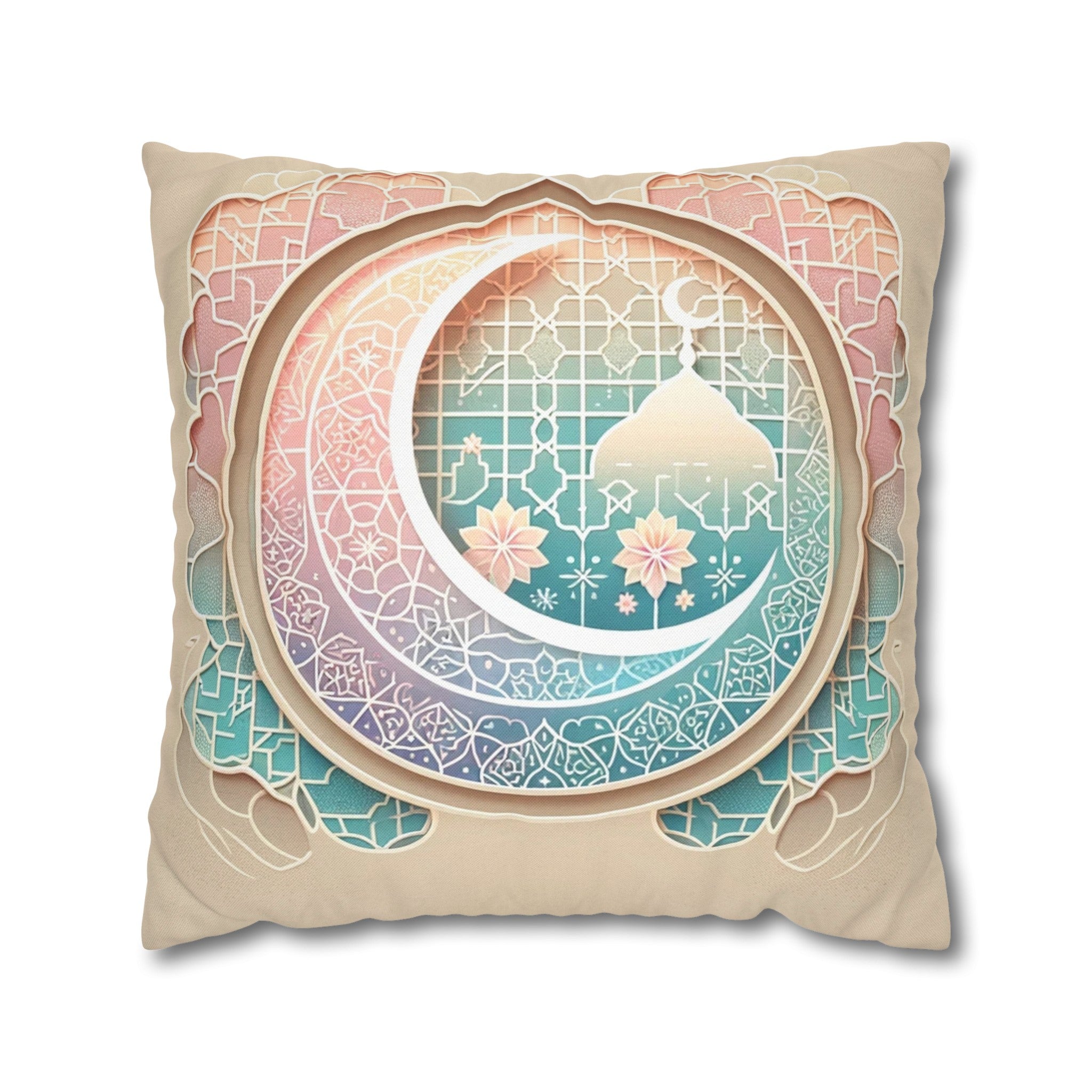 Islamic Art 3 - Polyester Square Pillowcase