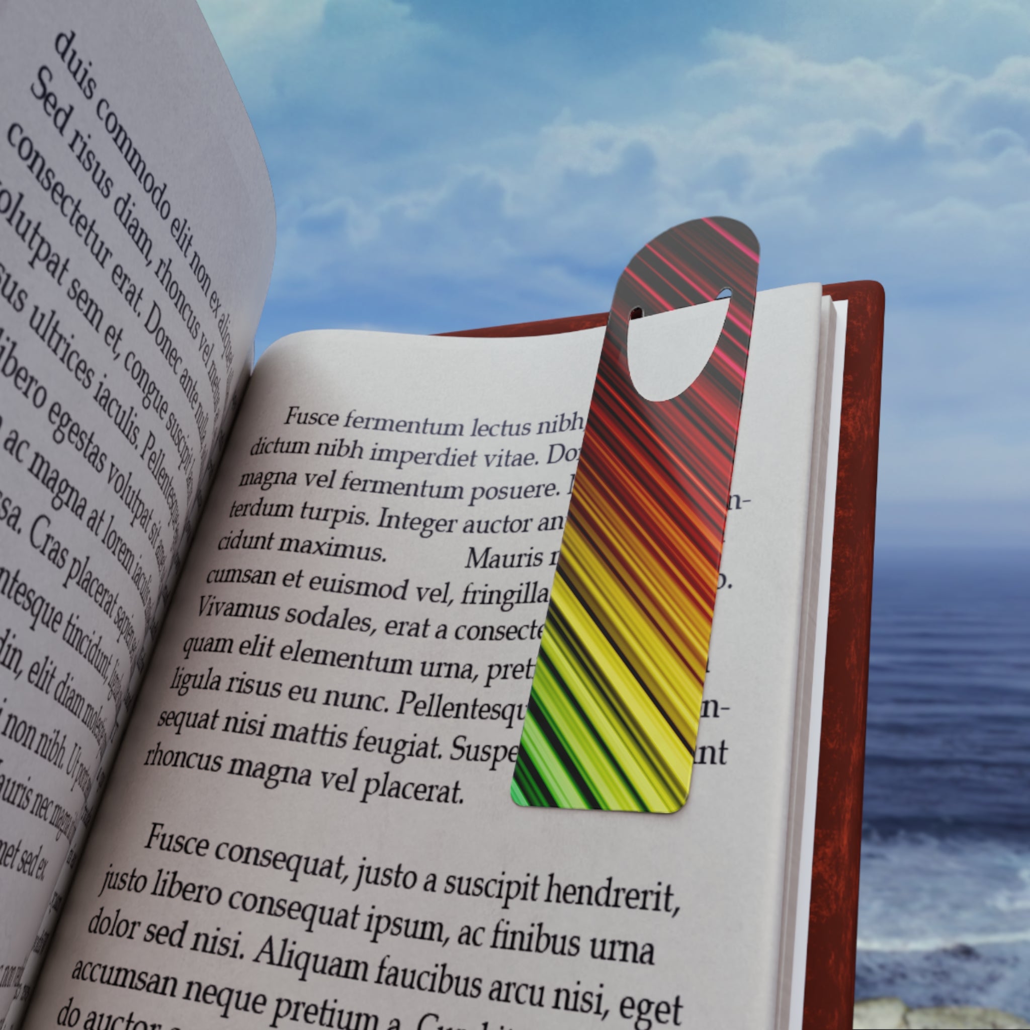 Neon, diagonal lines 5 - Bookmark