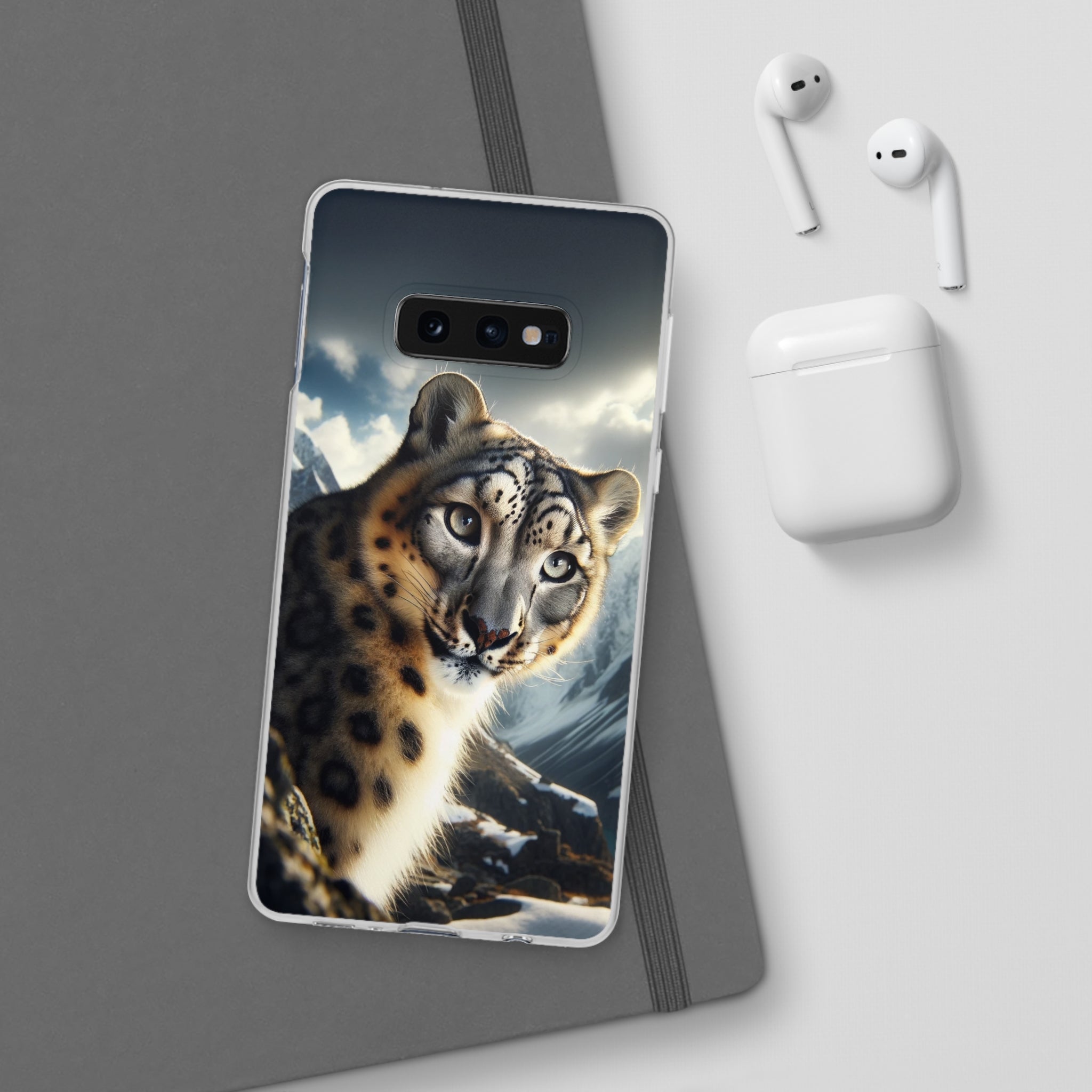 Curious Snow leopard - Flexi Case (Samsung only)