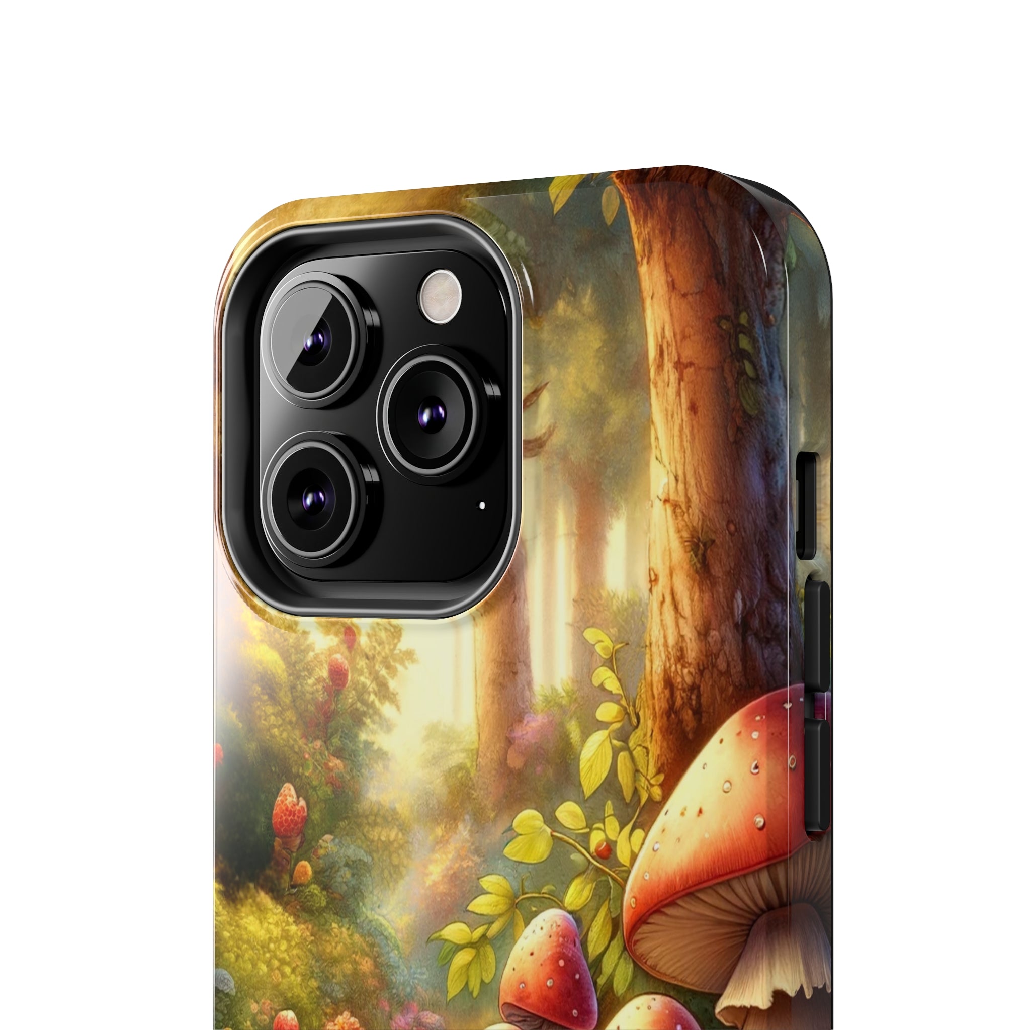 Gnomes sitting under mushroom - Tough Phone Case