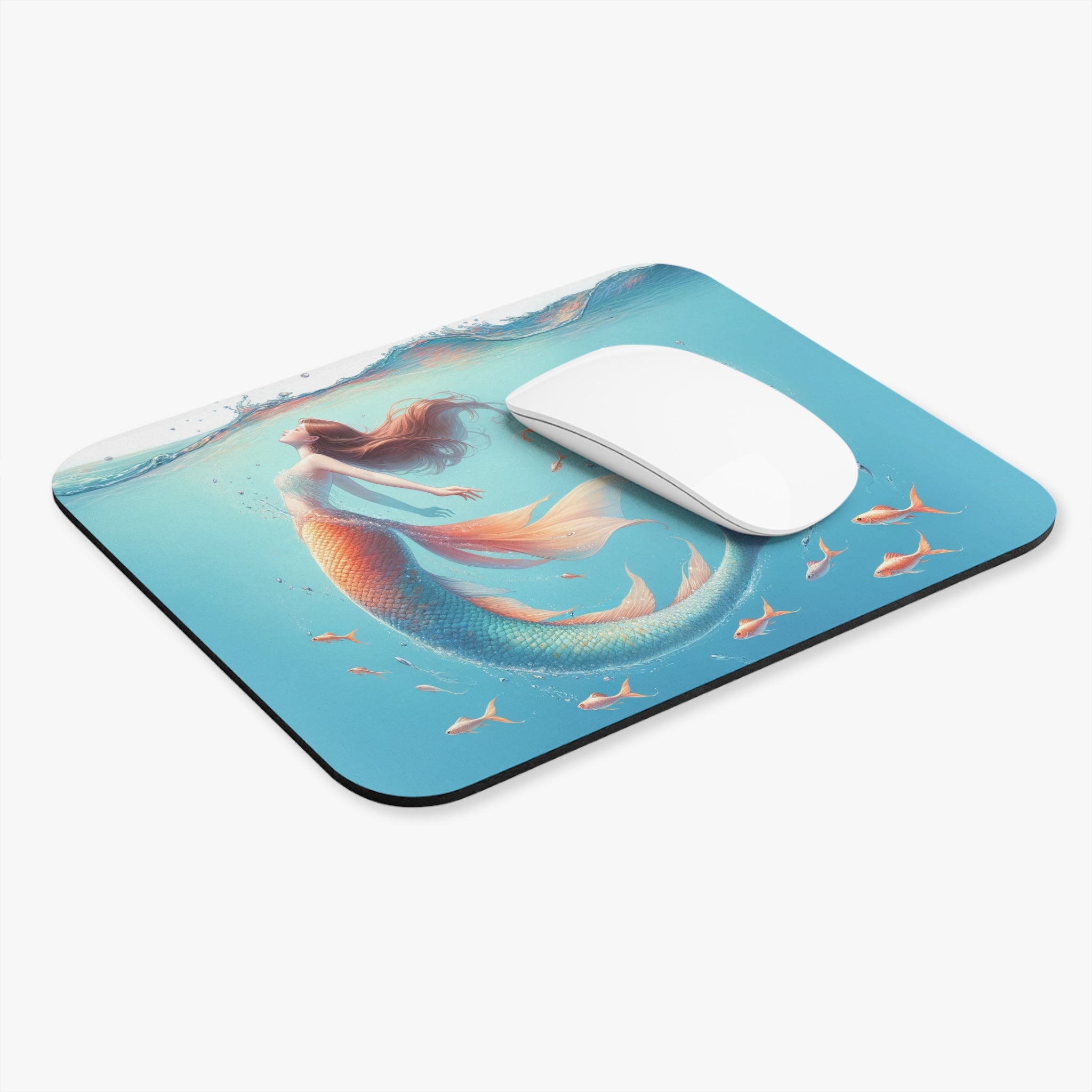 Mermaid with brown hair - Mouse Pad (Rectangle)