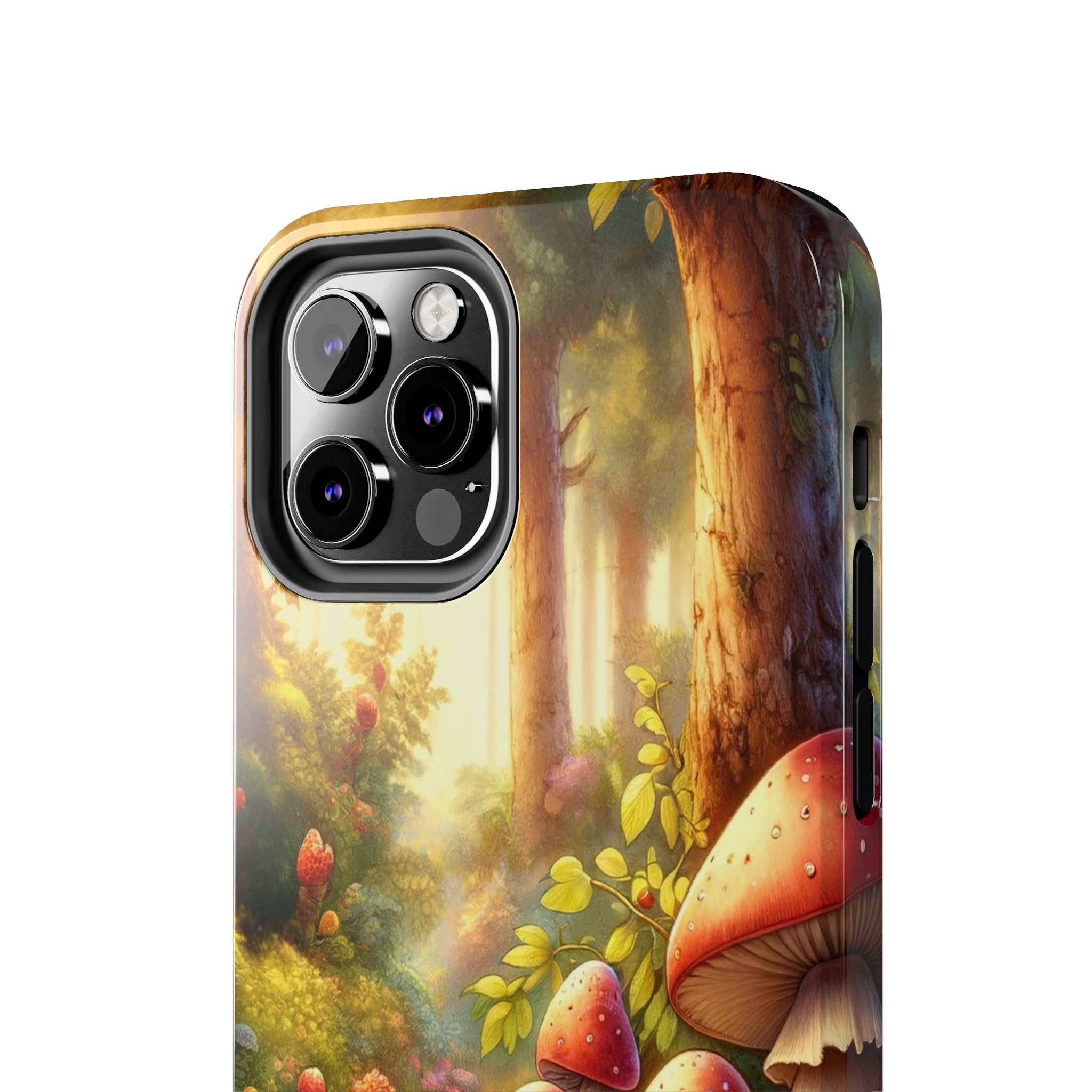 Gnomes sitting under mushroom - Tough Phone Case