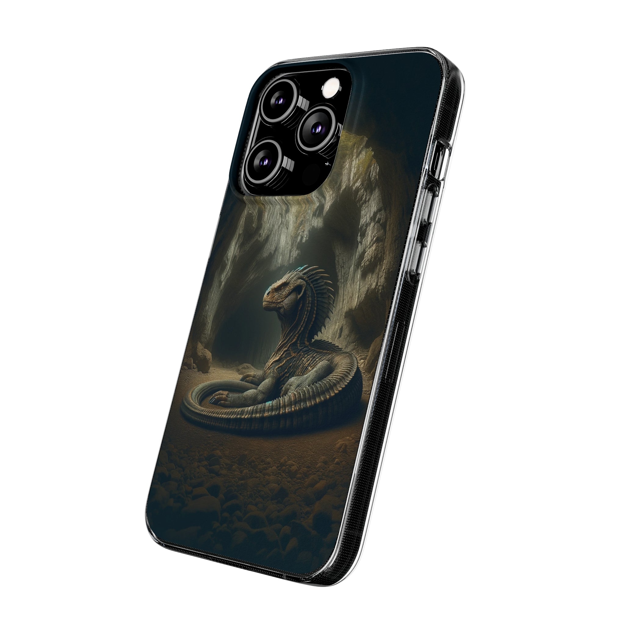 Basilisk in a cave - Soft Phone Case