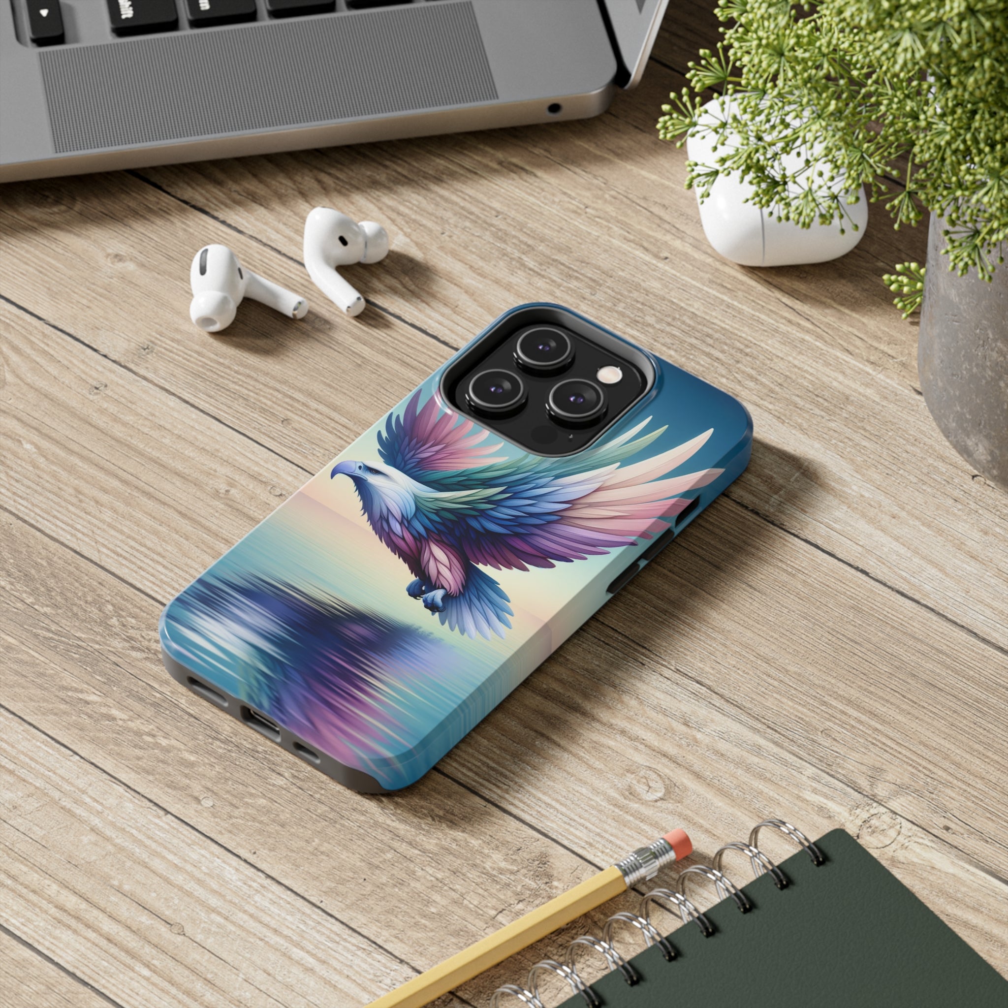 Eagle with colourful feathers - Tough Phone Case