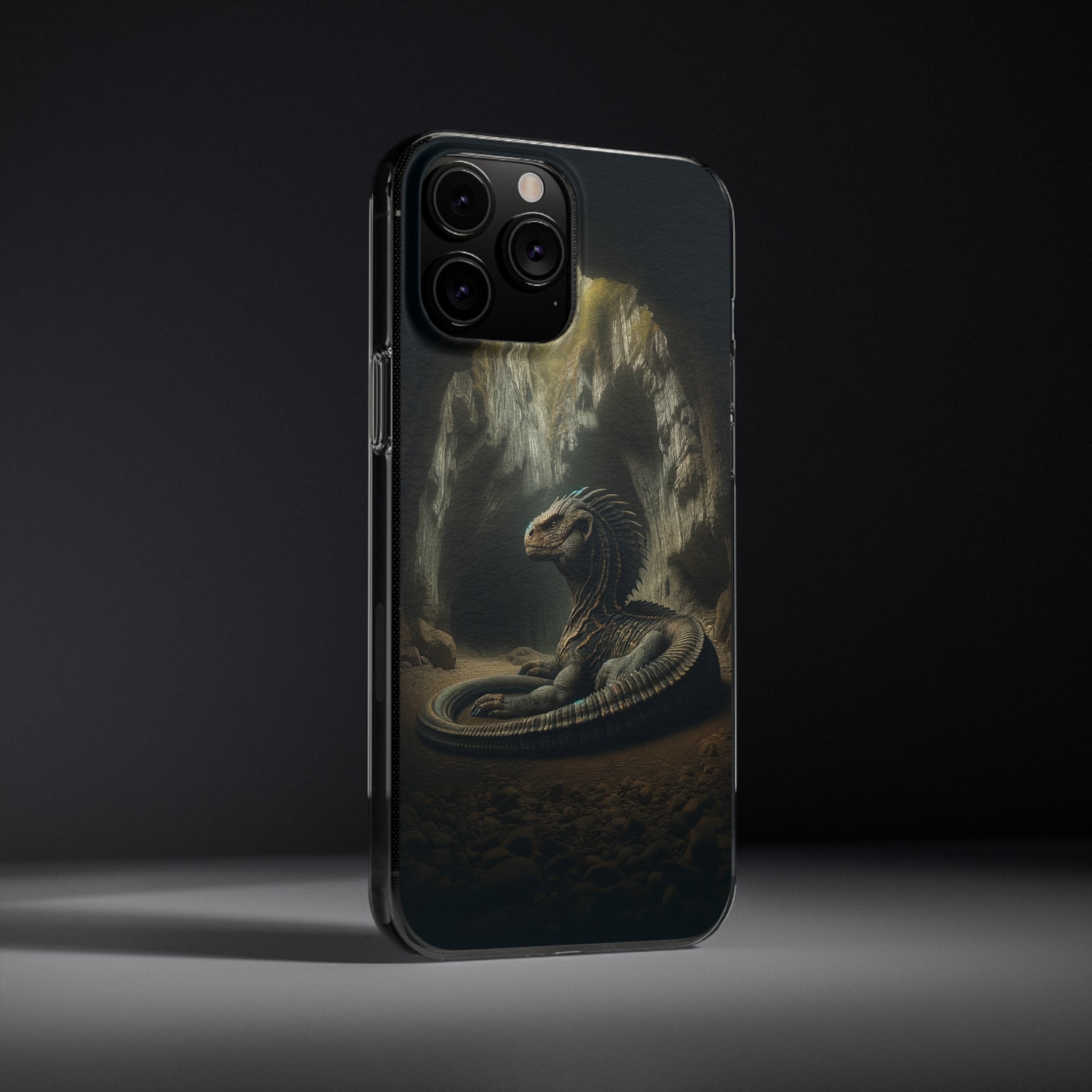 Basilisk in a cave - Soft Phone Case