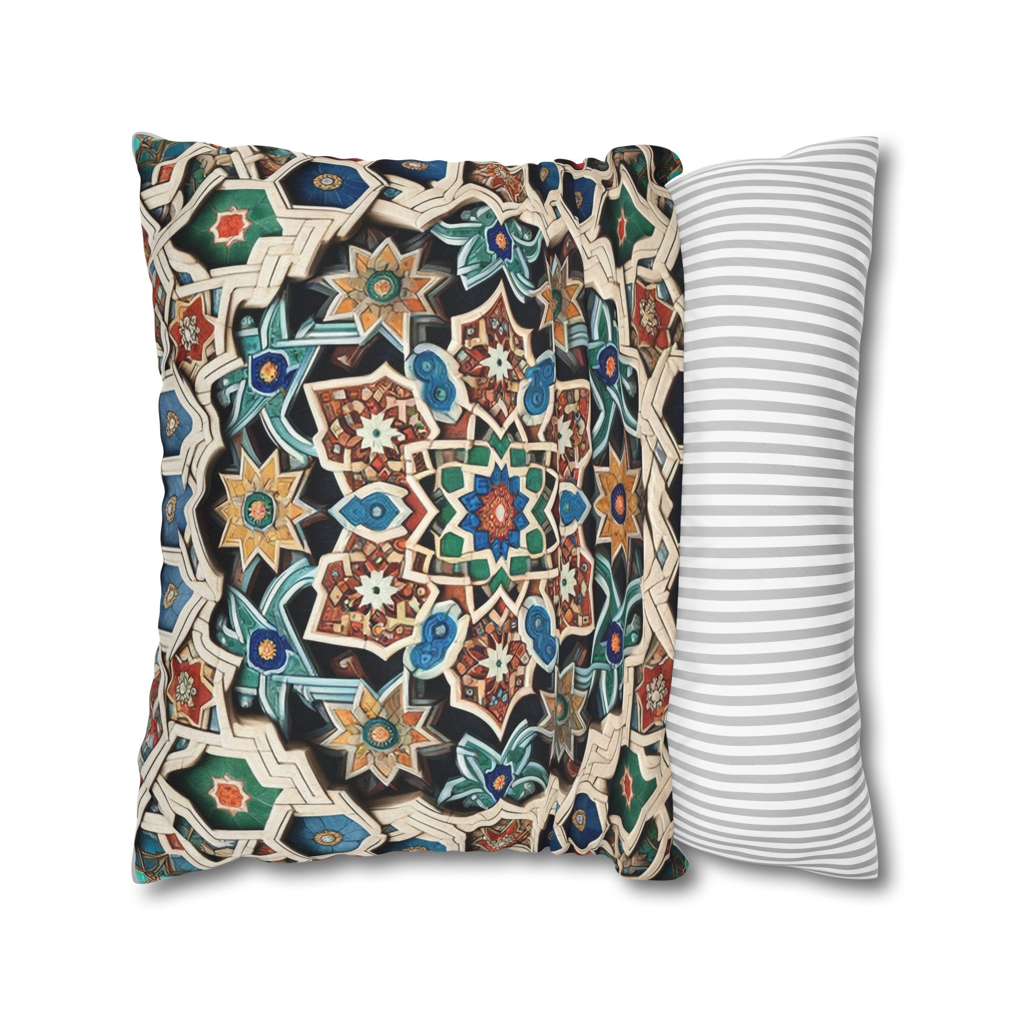 Persian Art 1 - Polyester Square Pillowcase