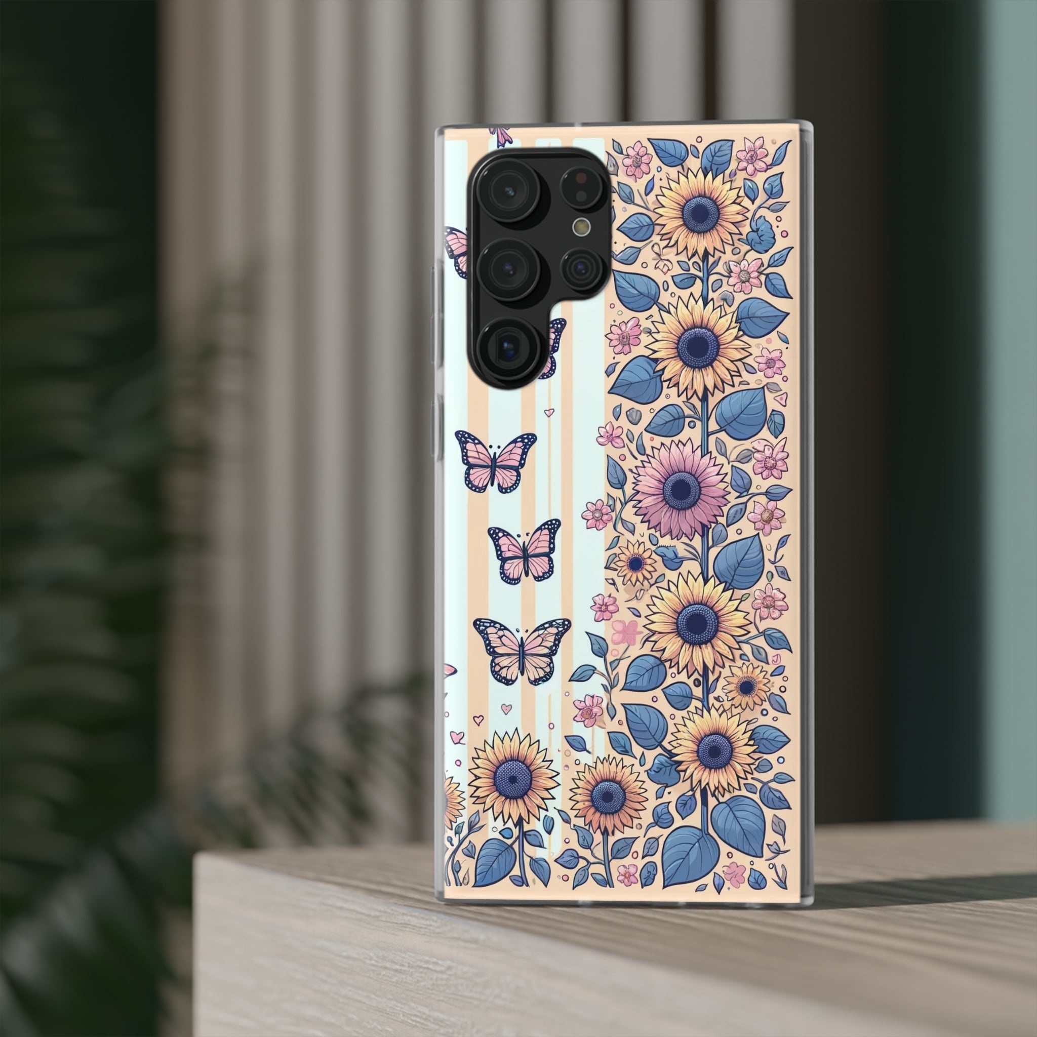 Sunflowers and butterflies - Flexi Case (Samsung only)