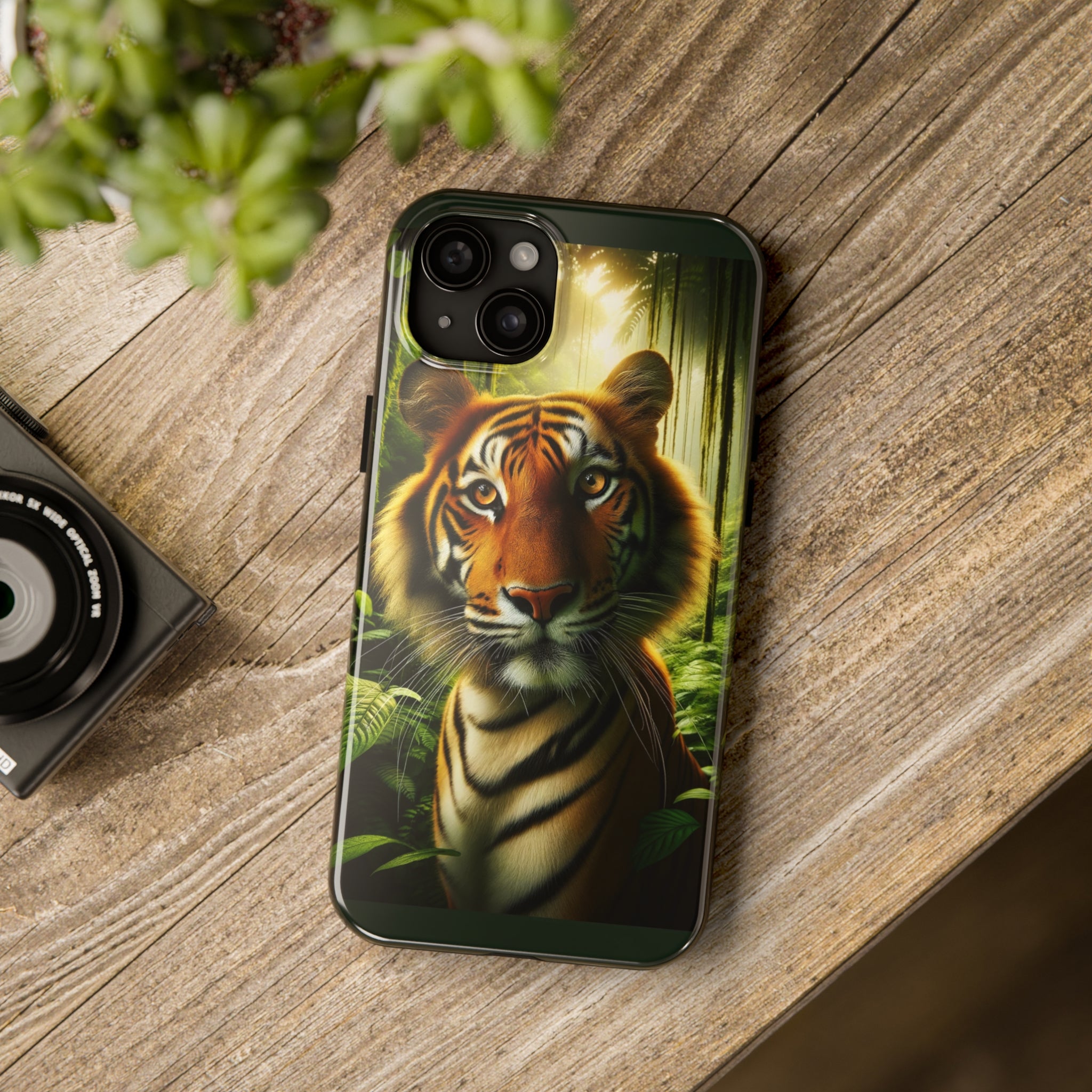 Curious Tiger - Tough Phone Case