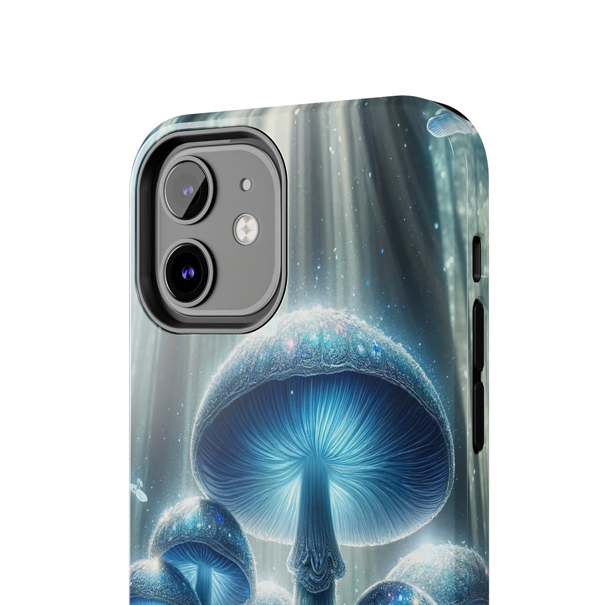 Light blue mushrooms - Tough Phone Case