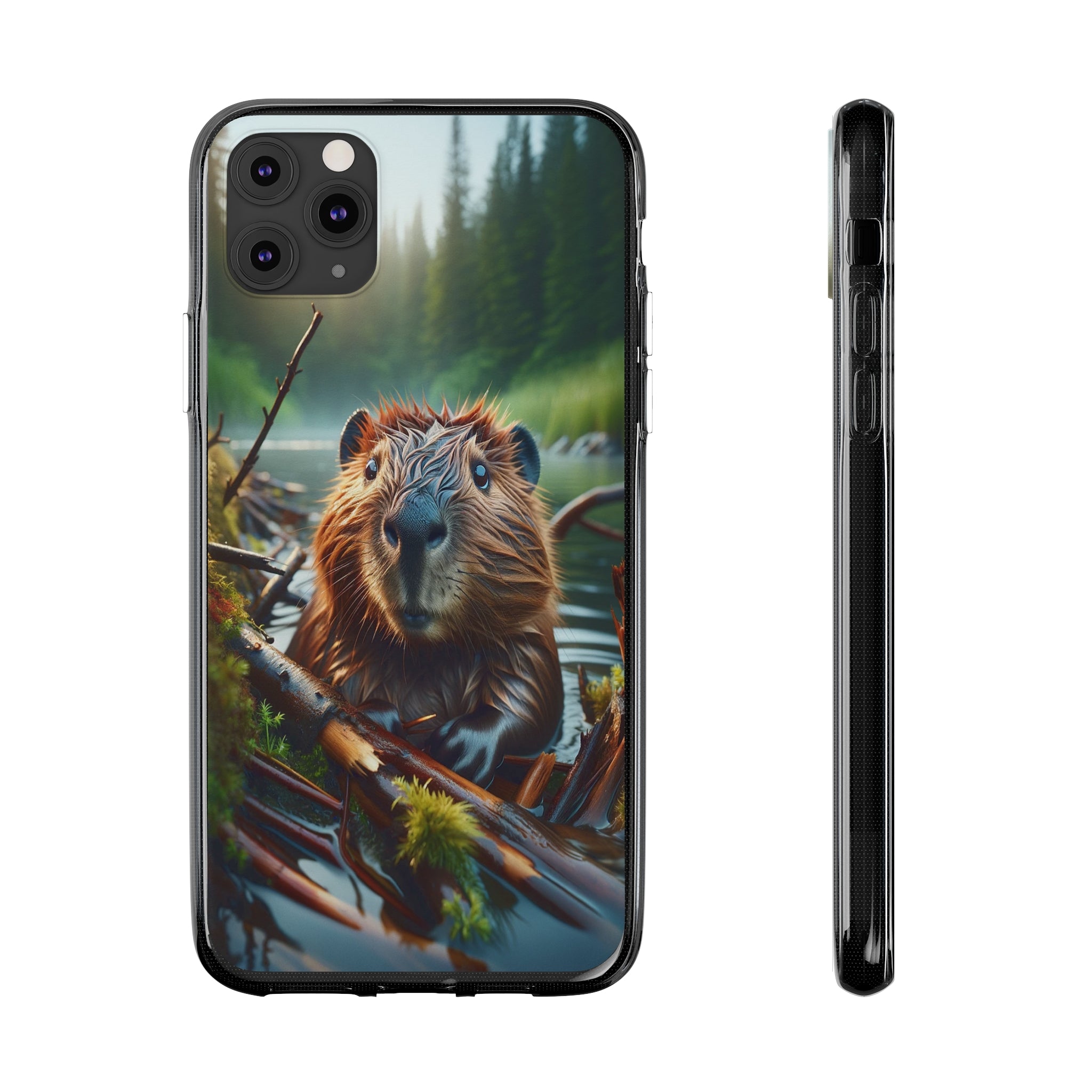 Curious Beaver - Soft Phone Case