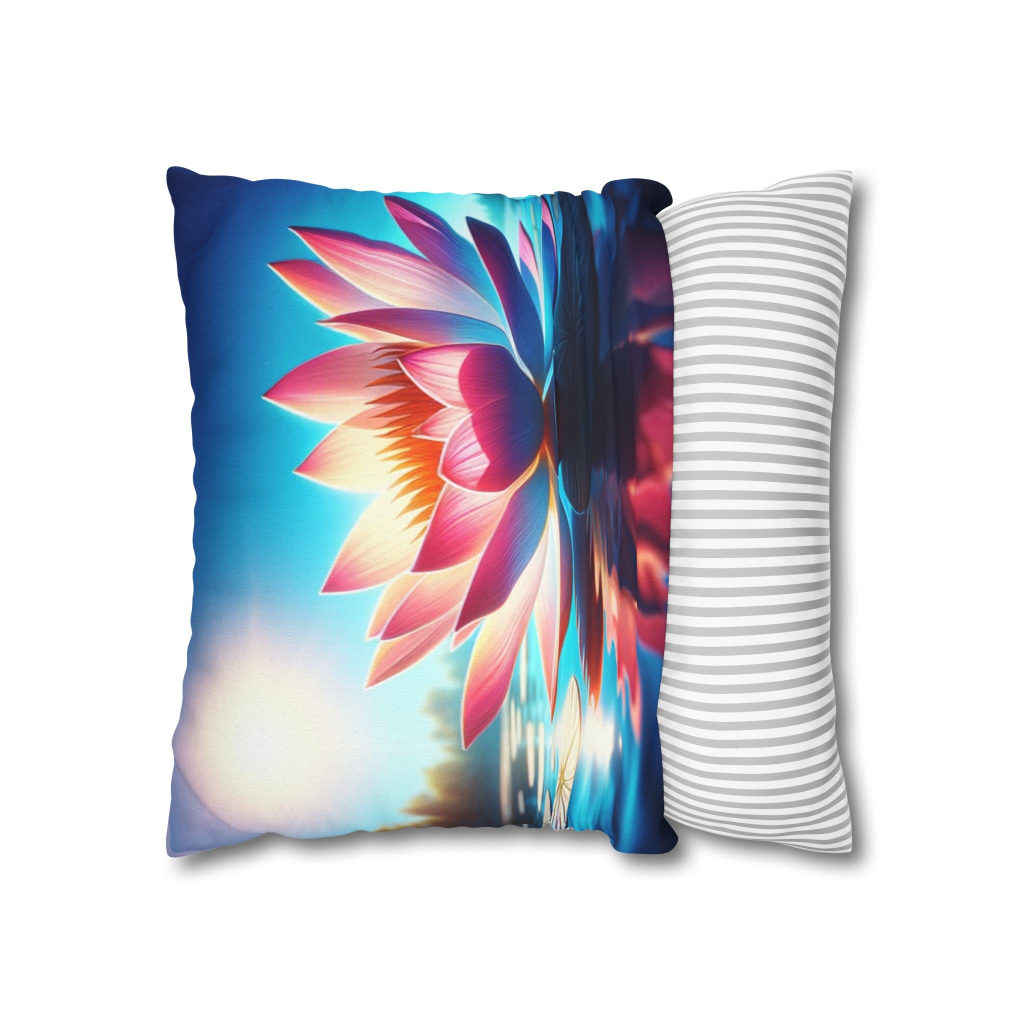 Lotus flower 2 - Polyester Square Pillowcase