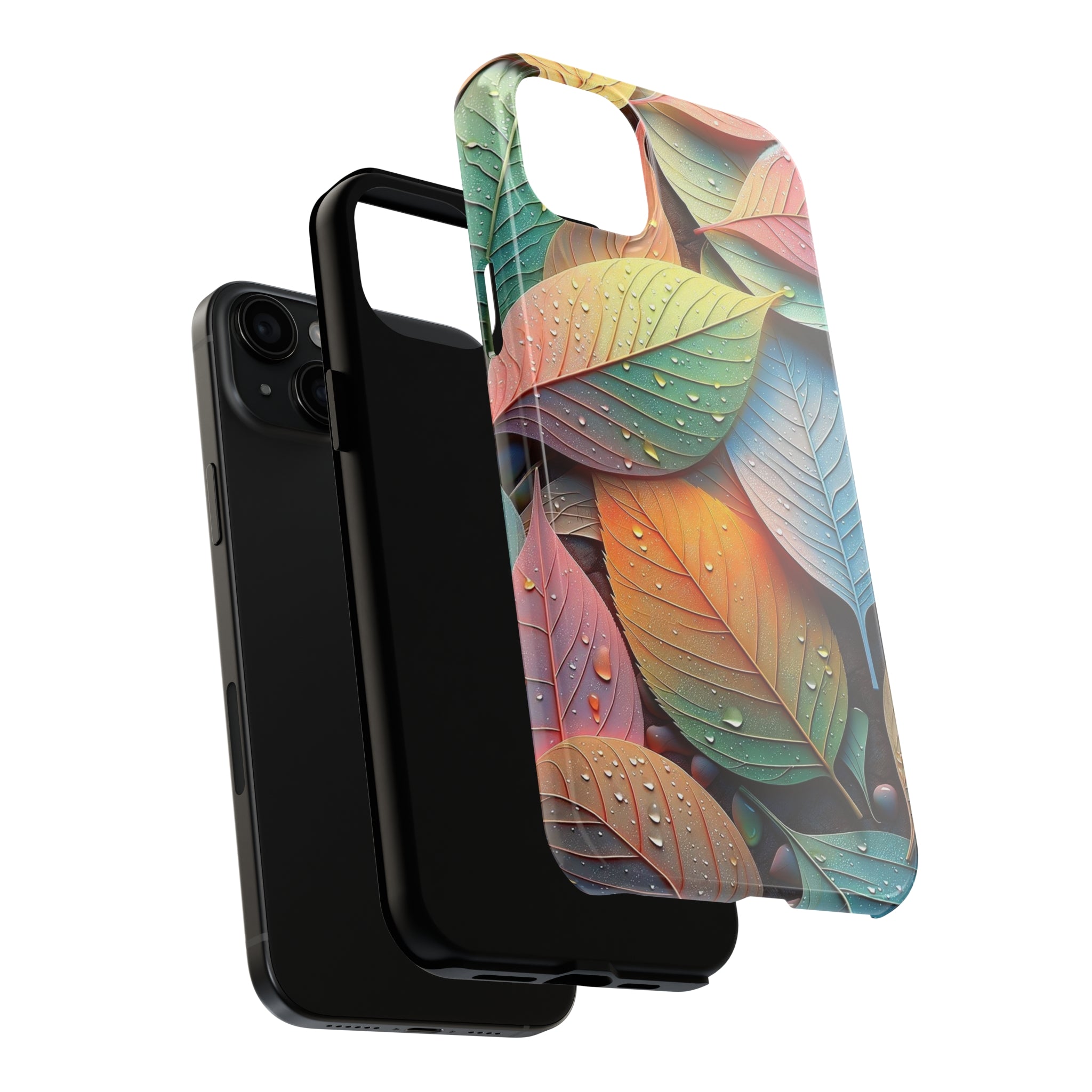 Pastel coloured leaves - Tough Phone Case