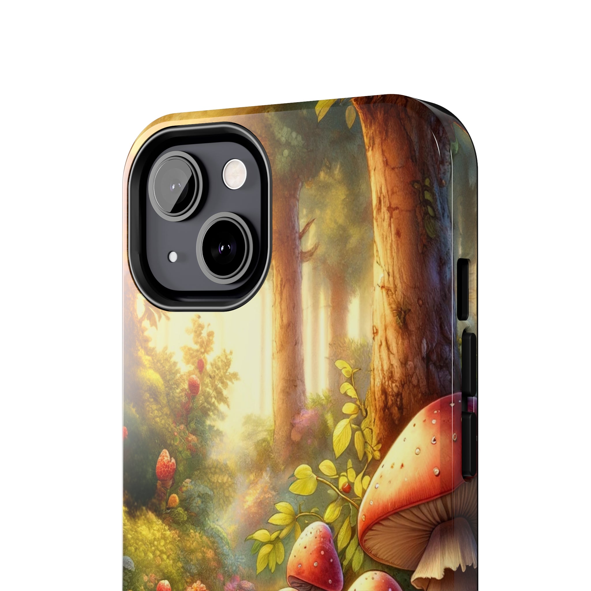 Gnomes sitting under mushroom - Tough Phone Case