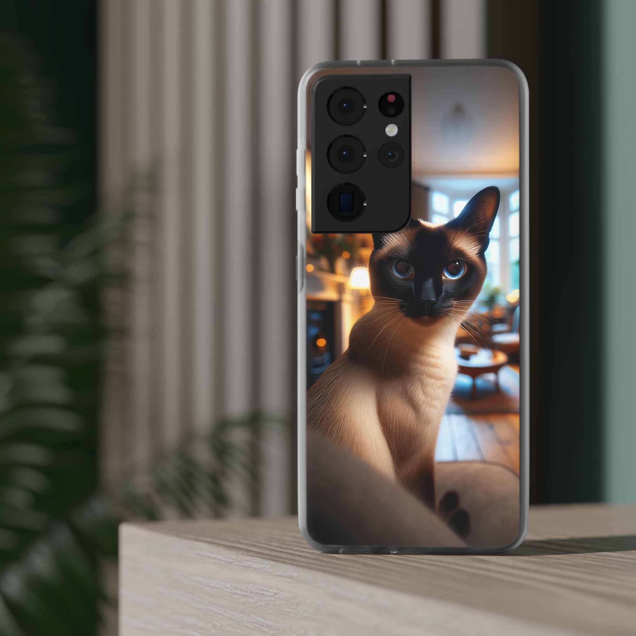 Curious Siamese cat - Flexi Case (Samsung only)