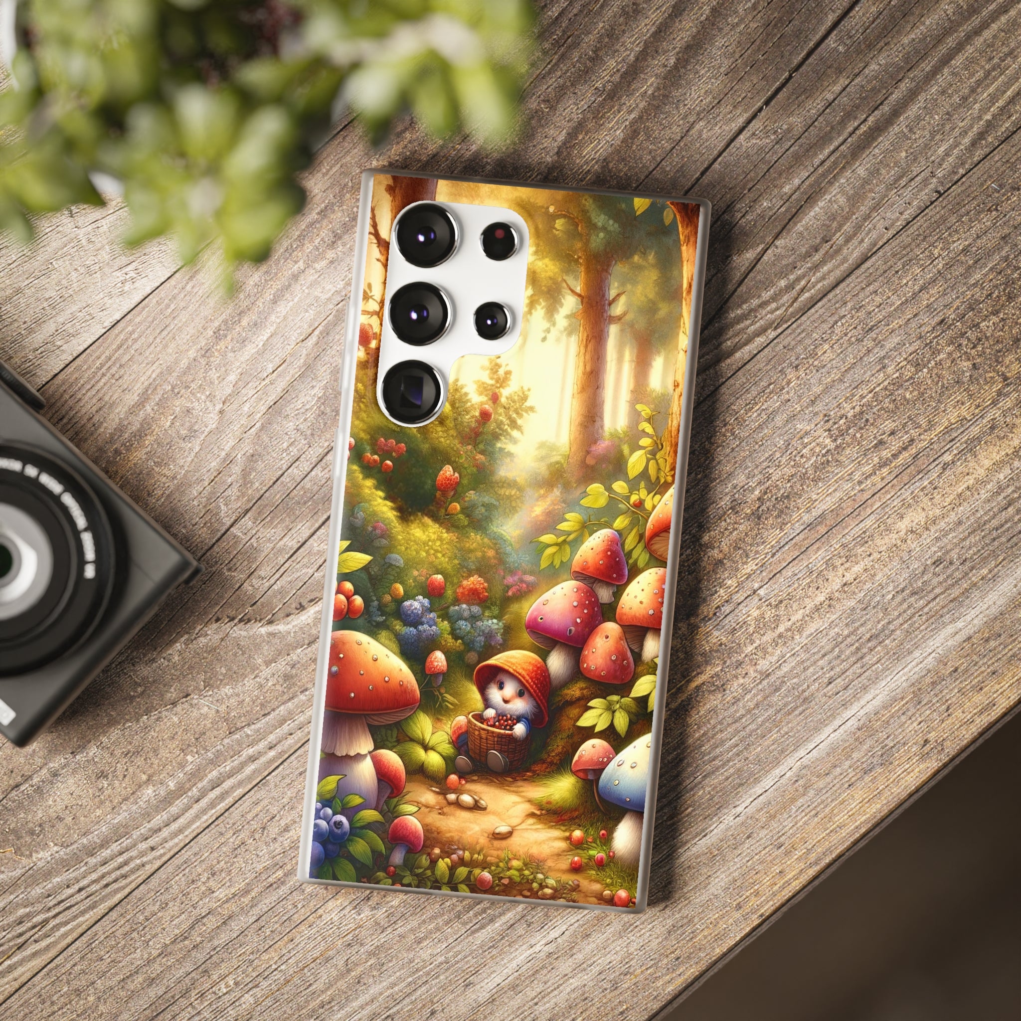 Gnome and mushrooms - Flexi Case (Samsung only)