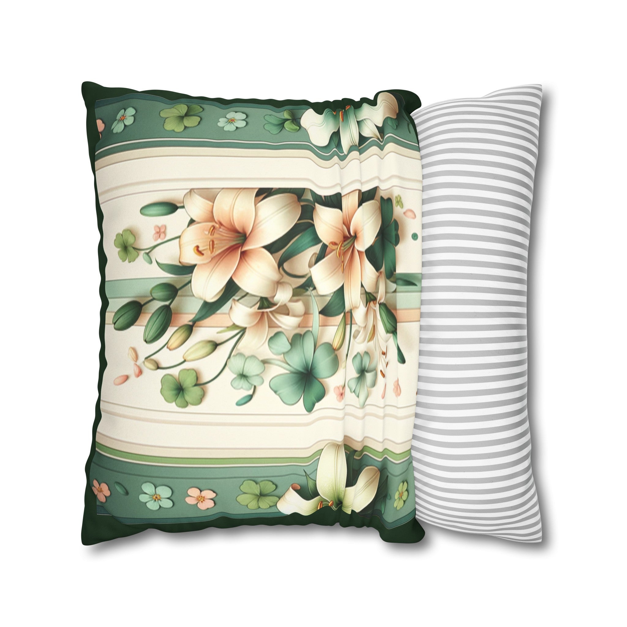 Lilies (2) - Suede Square Pillowcase