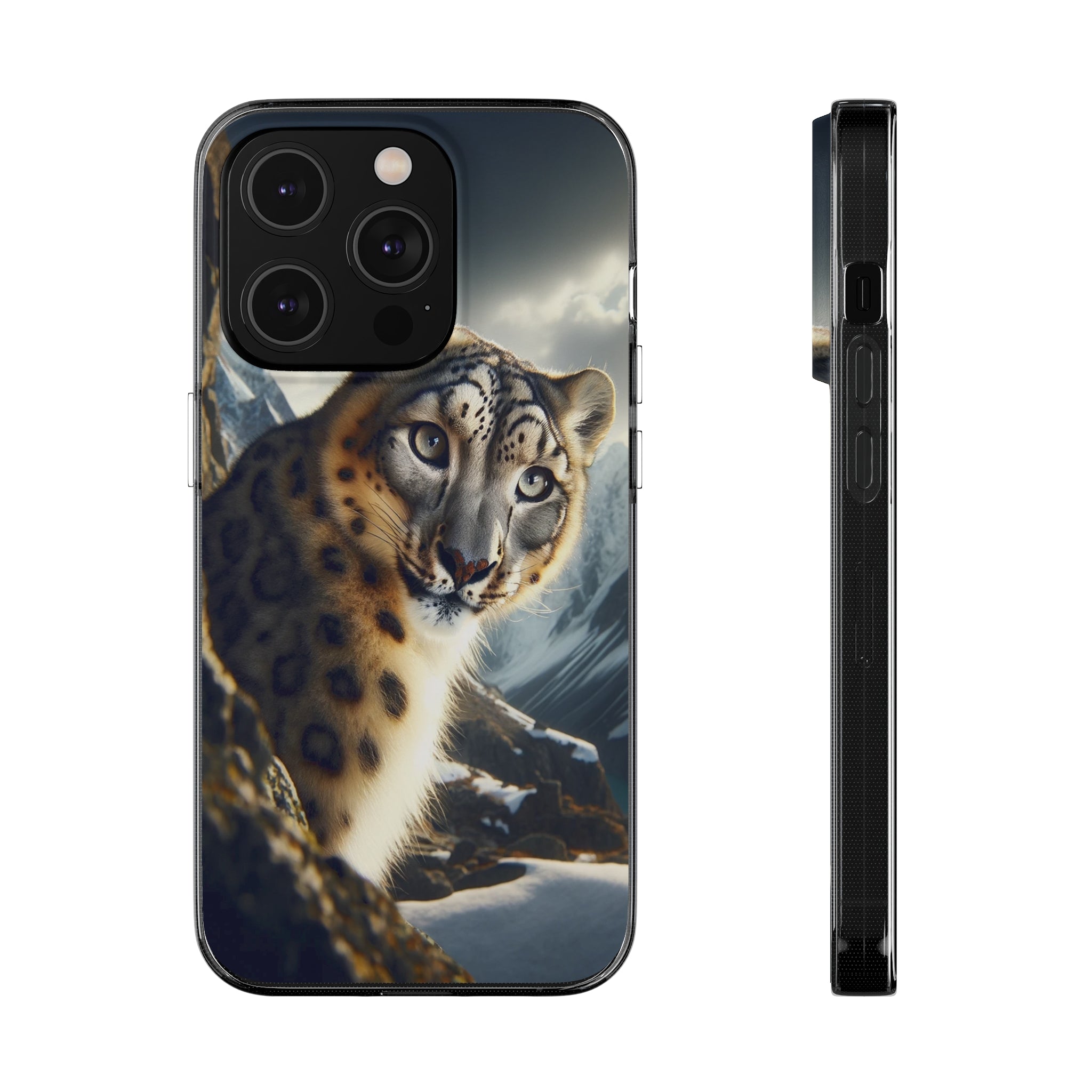 Snow Leopard - Soft Phone Case