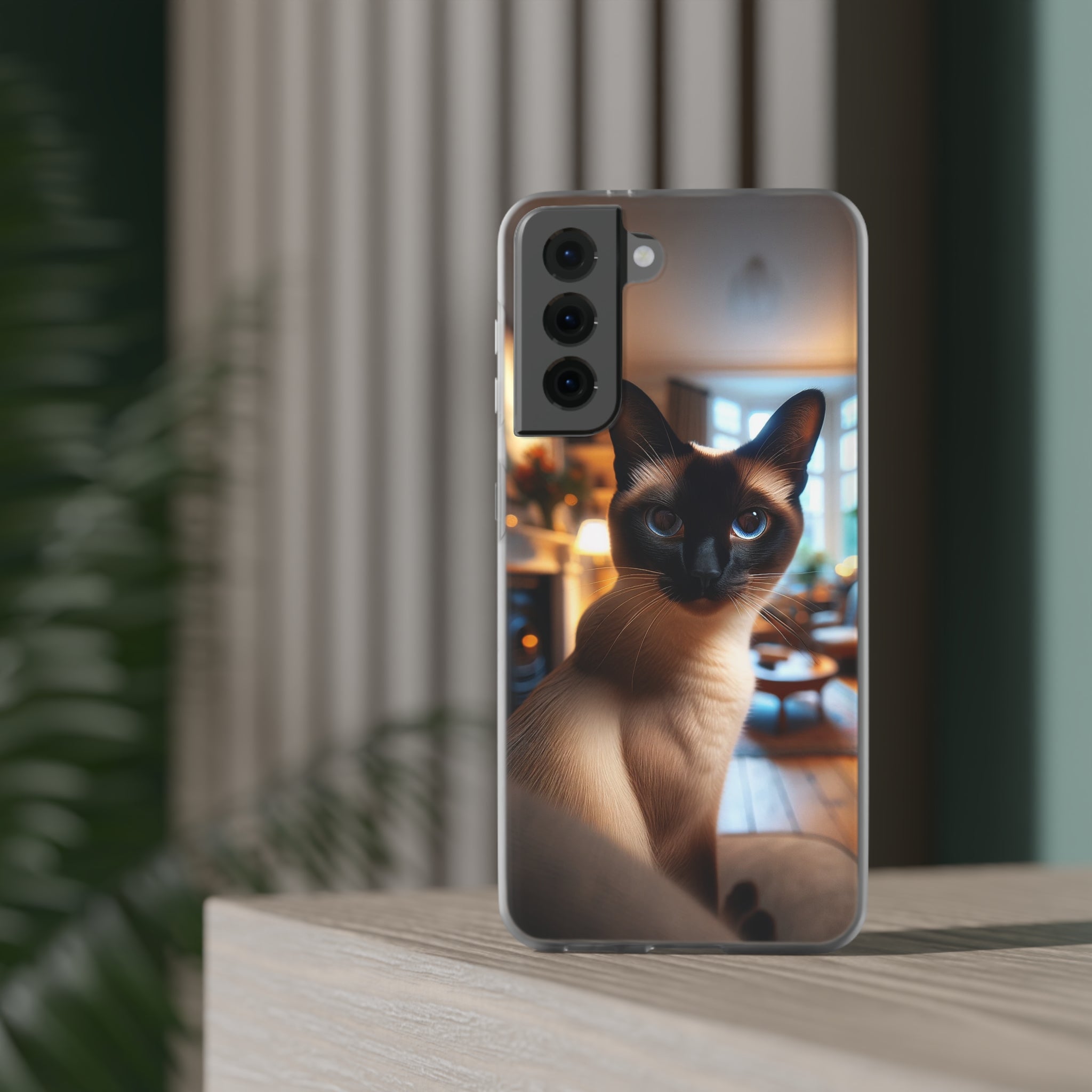 Curious Siamese cat - Flexi Case (Samsung only)