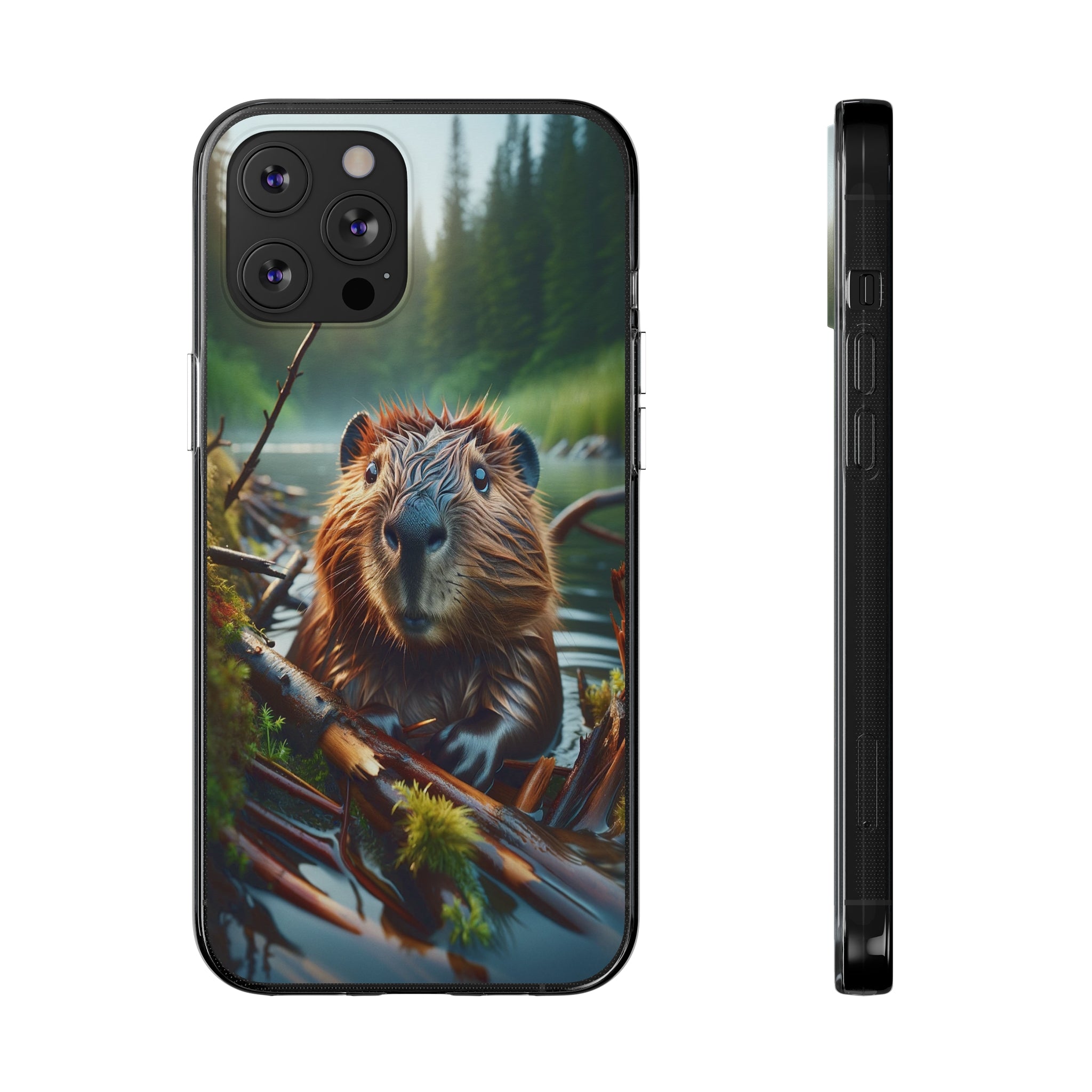 Curious Beaver - Soft Phone Case