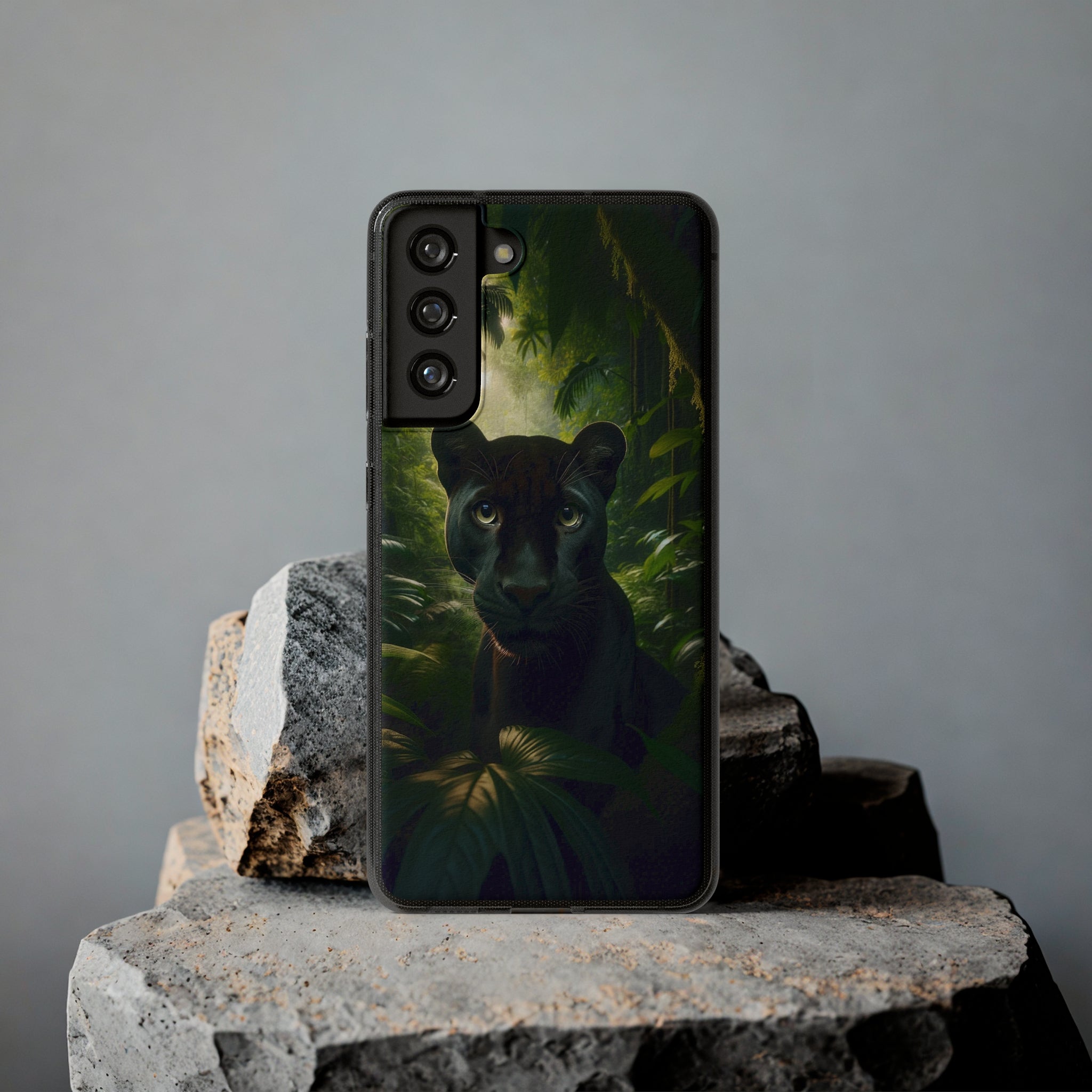 Curious Panther - Soft Phone Case