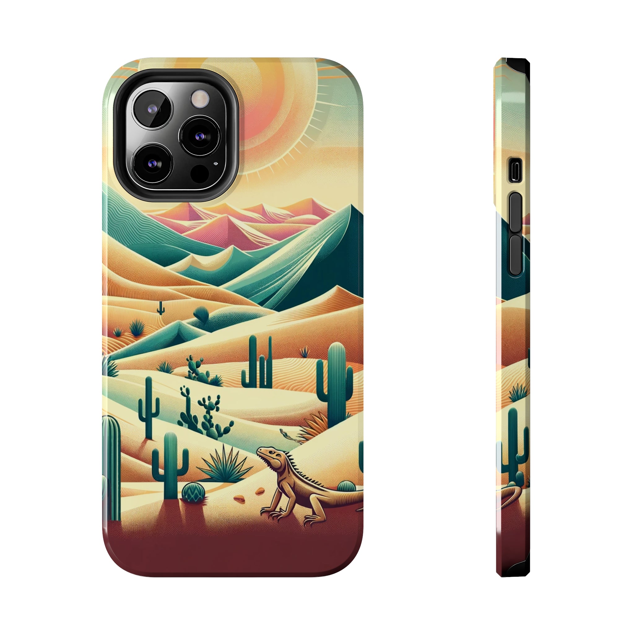 Iguana in the desert - Tough Phone Case