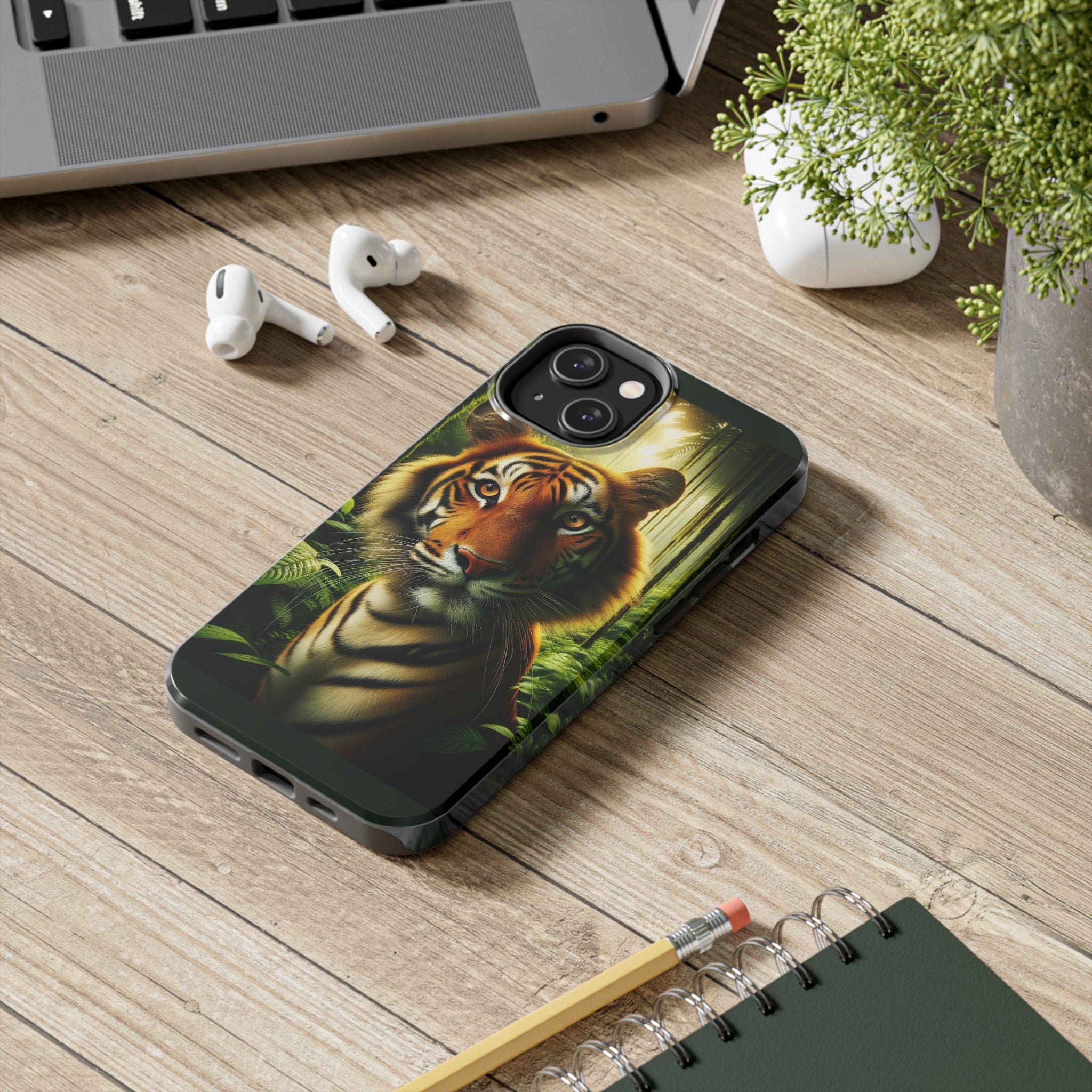 Curious Tiger - Tough Phone Case