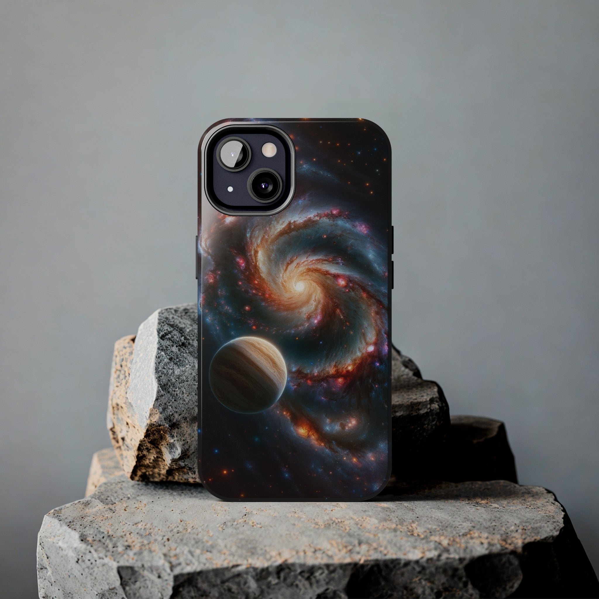 Yellow planet and wormhole - Tough Phone Case