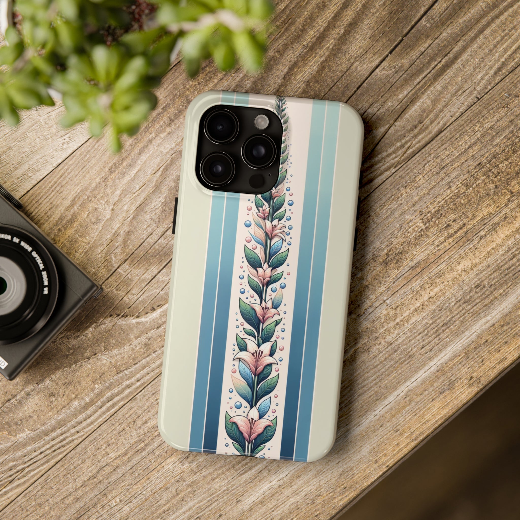 Lilies and leaves - Tough Phone Case