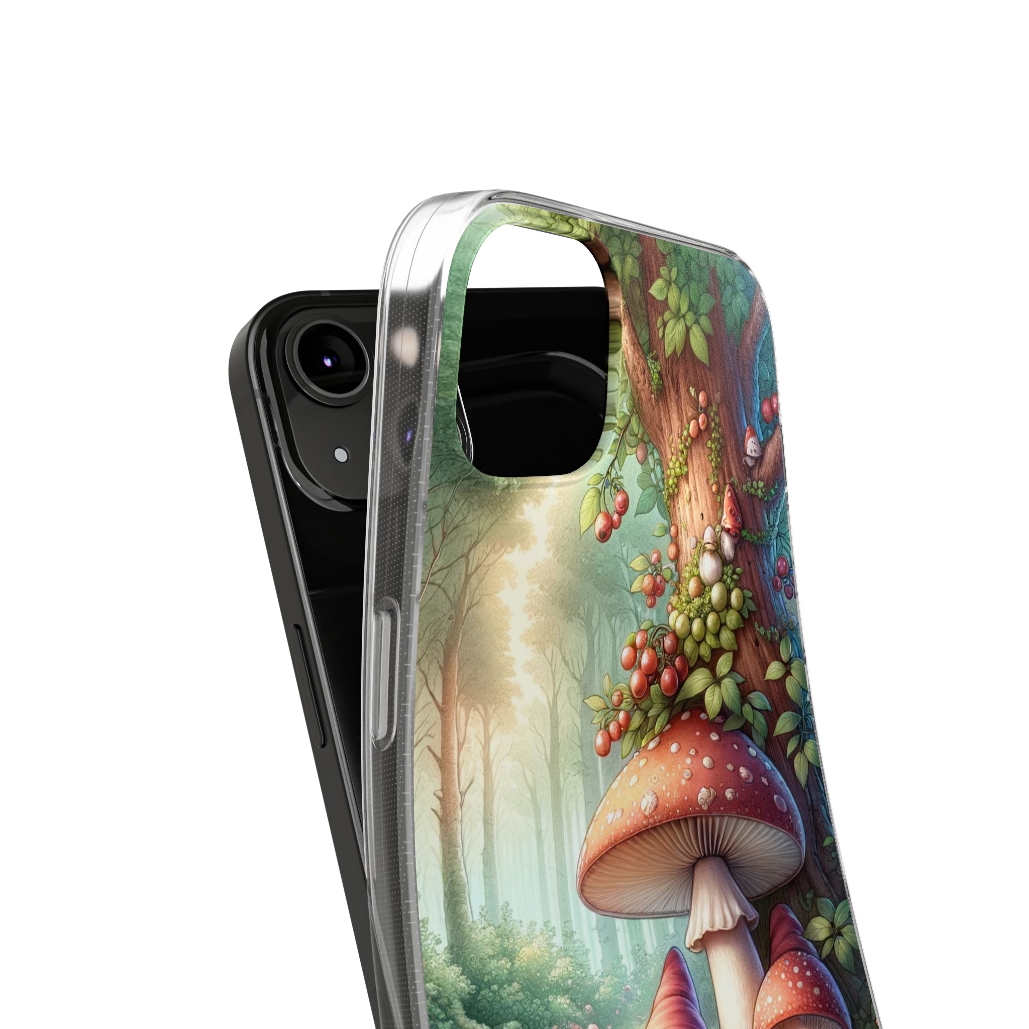 Gnomes and mushrooms - Soft Phone Case