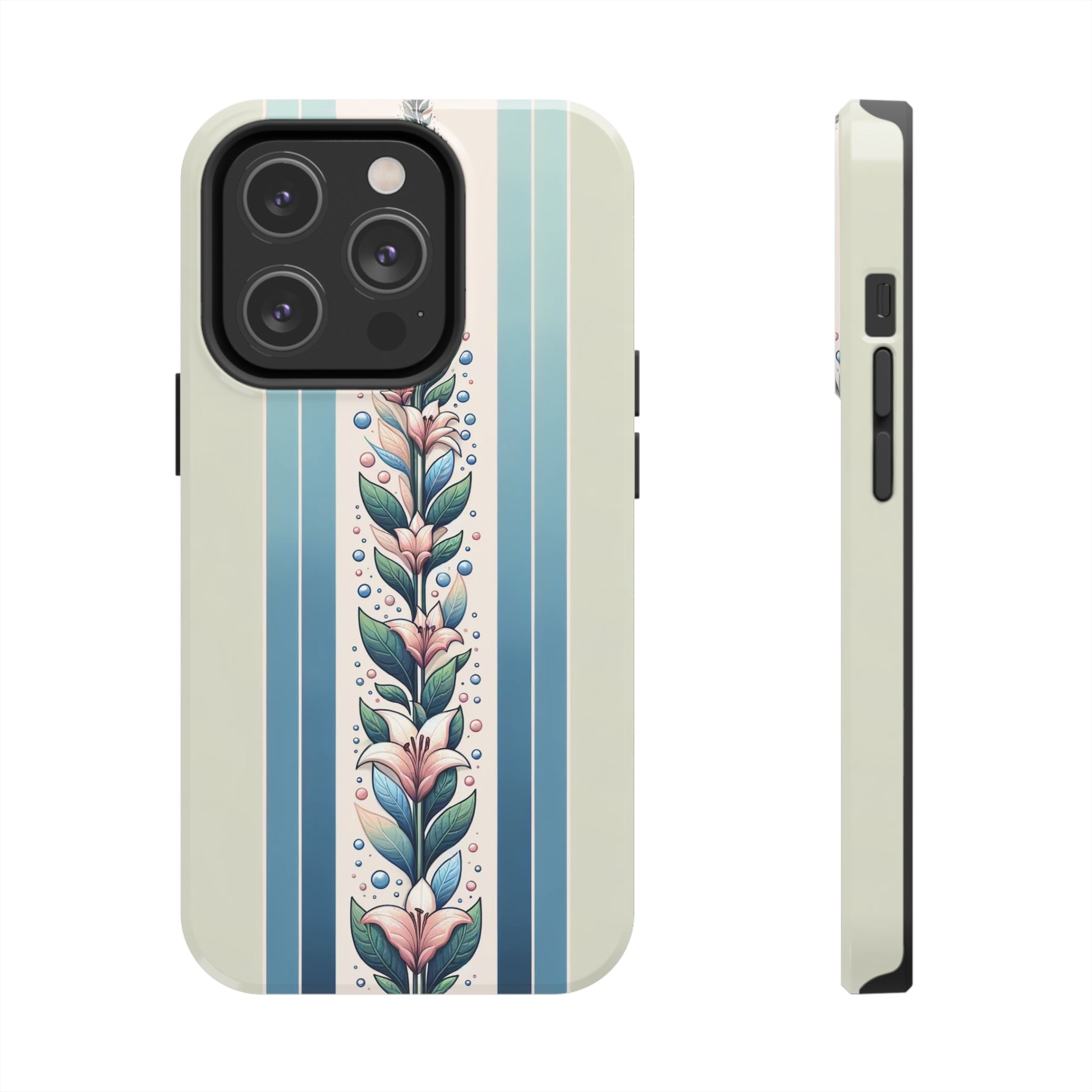 Lilies and leaves - Tough Phone Case