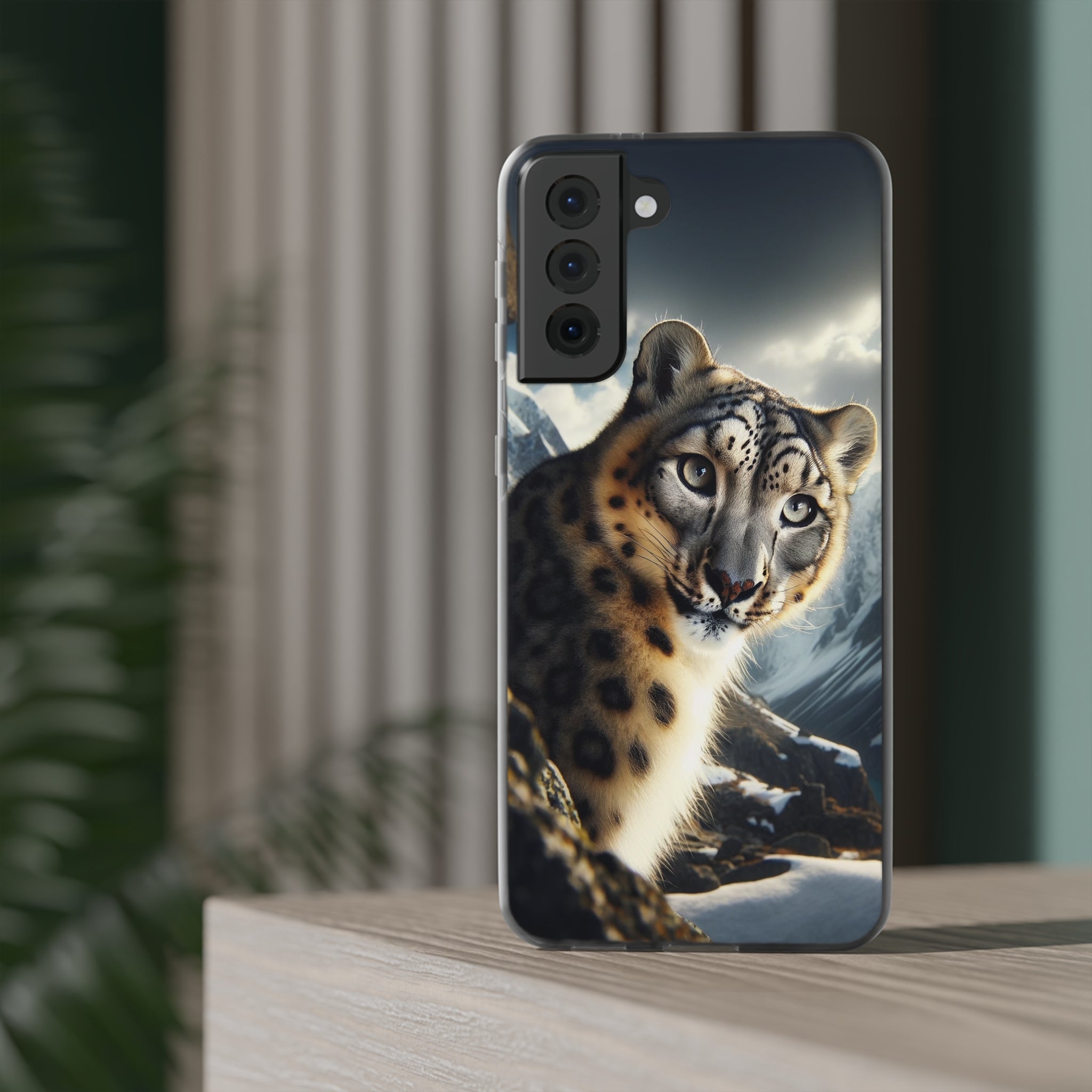 Curious Snow leopard - Flexi Case (Samsung only)