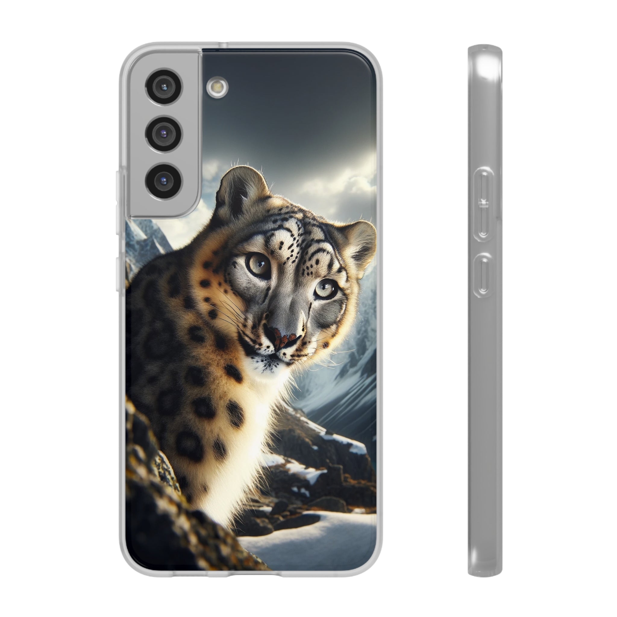 Curious Snow leopard - Flexi Case (Samsung only)