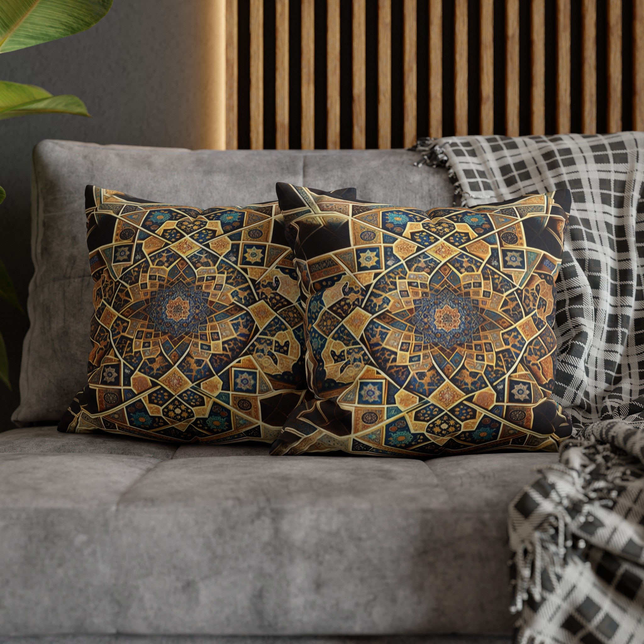 Persian Art (3) - Polyester Square Pillowcase