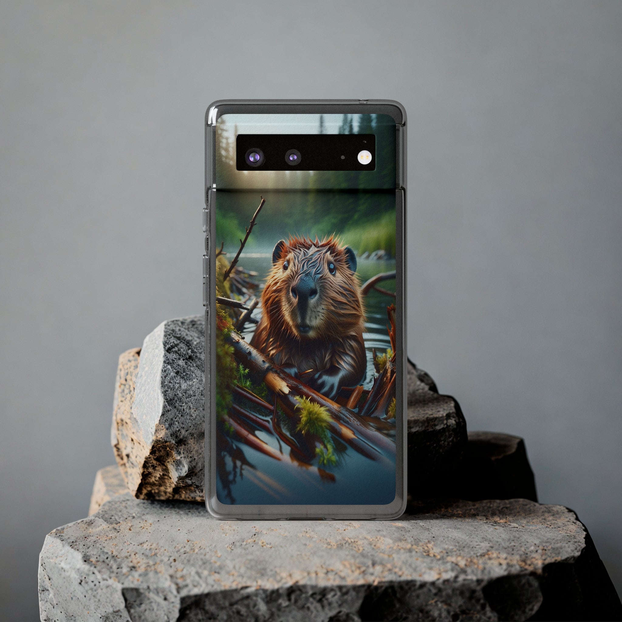 Curious Beaver - Soft Phone Case