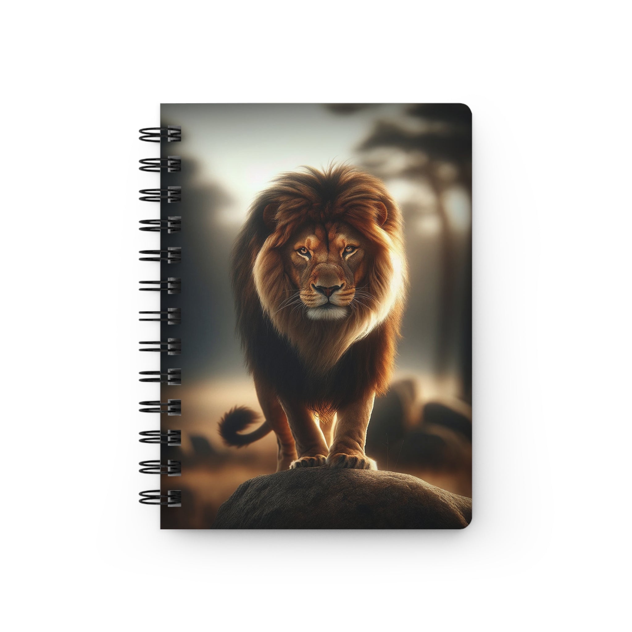 A curious lion 2 - Spiral Notebook